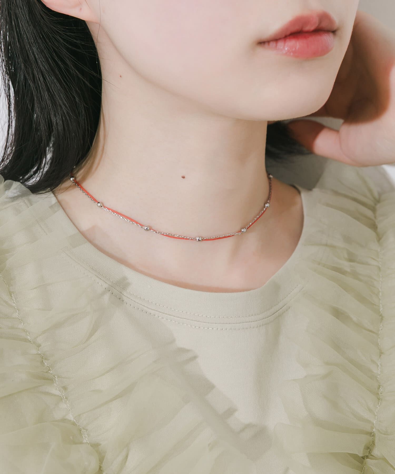 SMELLY「カラーコードチェーンレイヤードネックレス」|ネックレス|