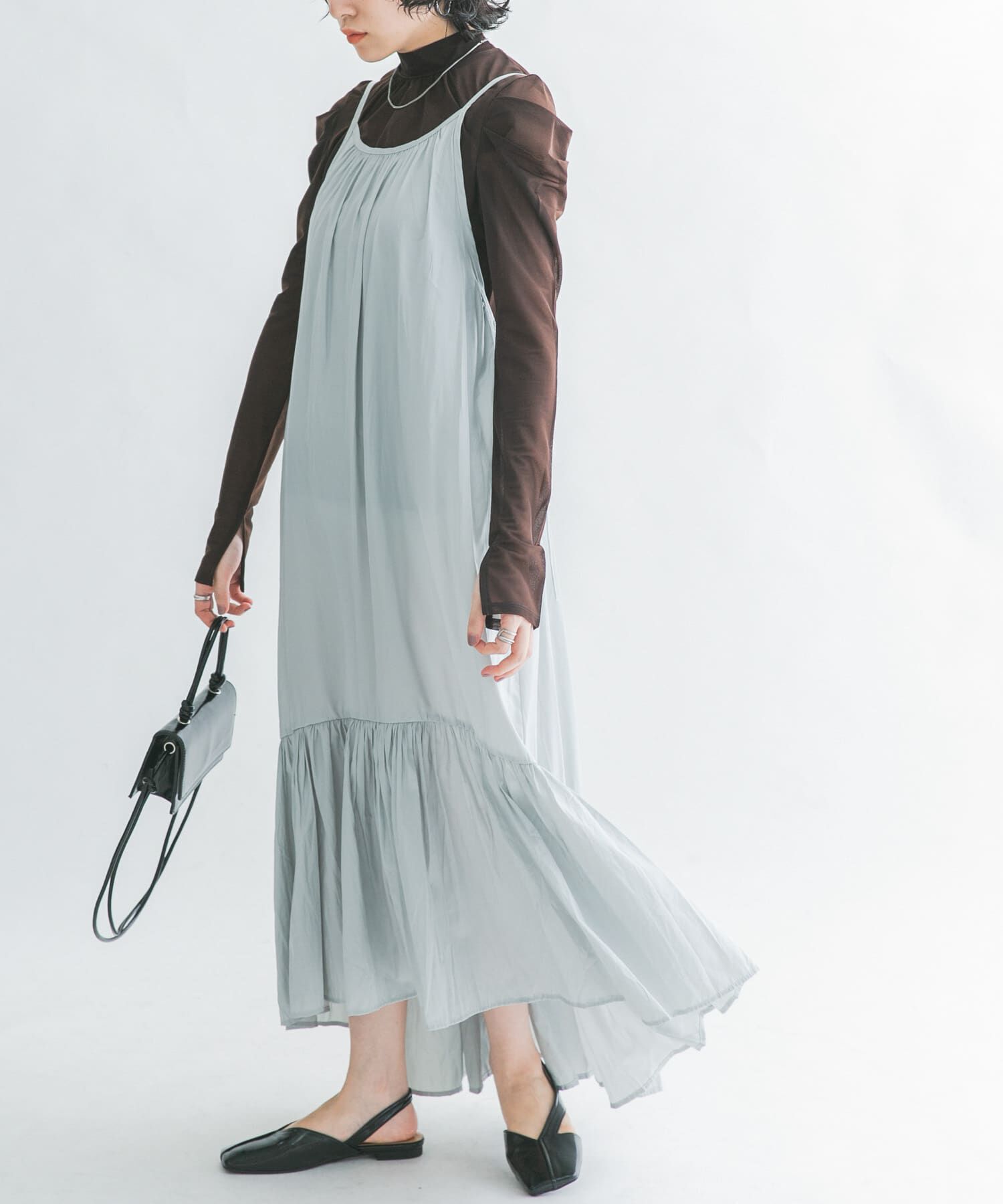  「ティアードキャミワンピース」|ワンピース|