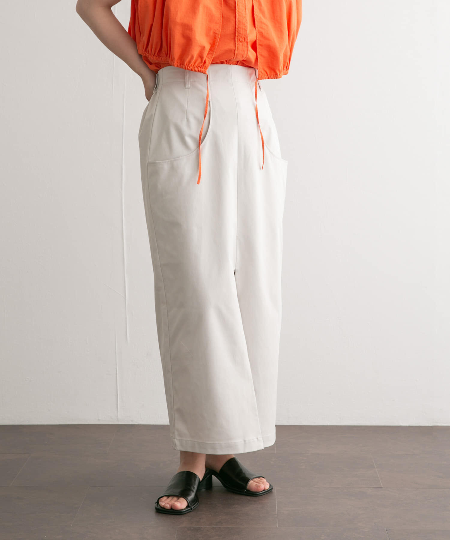  「フロントZIPペンシルスカート」|スカート|