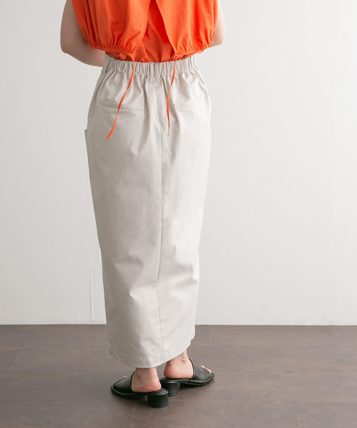  「フロントZIPペンシルスカート」|スカート|