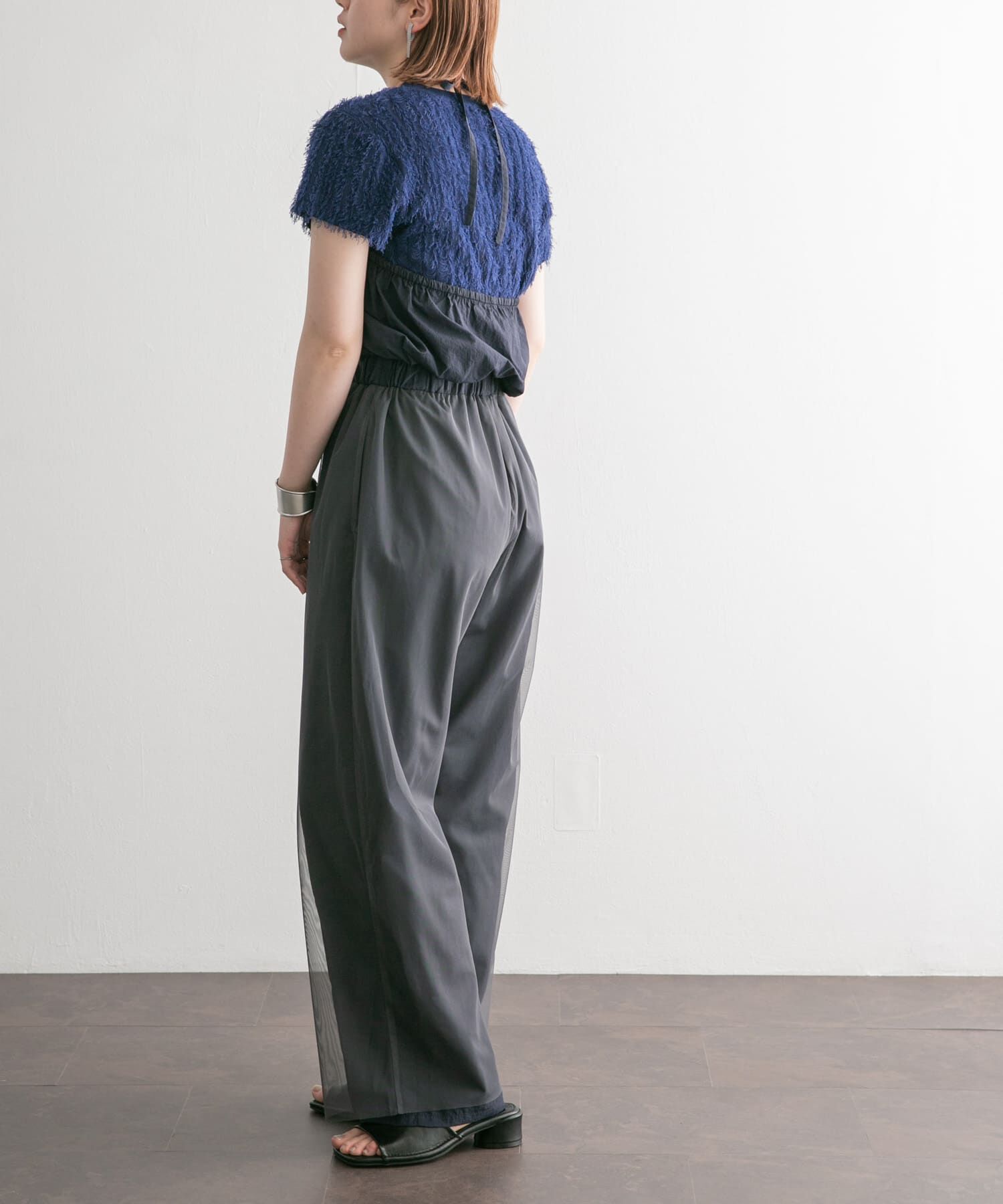  「2WAYチュールレイヤードサロペット」|スカート|