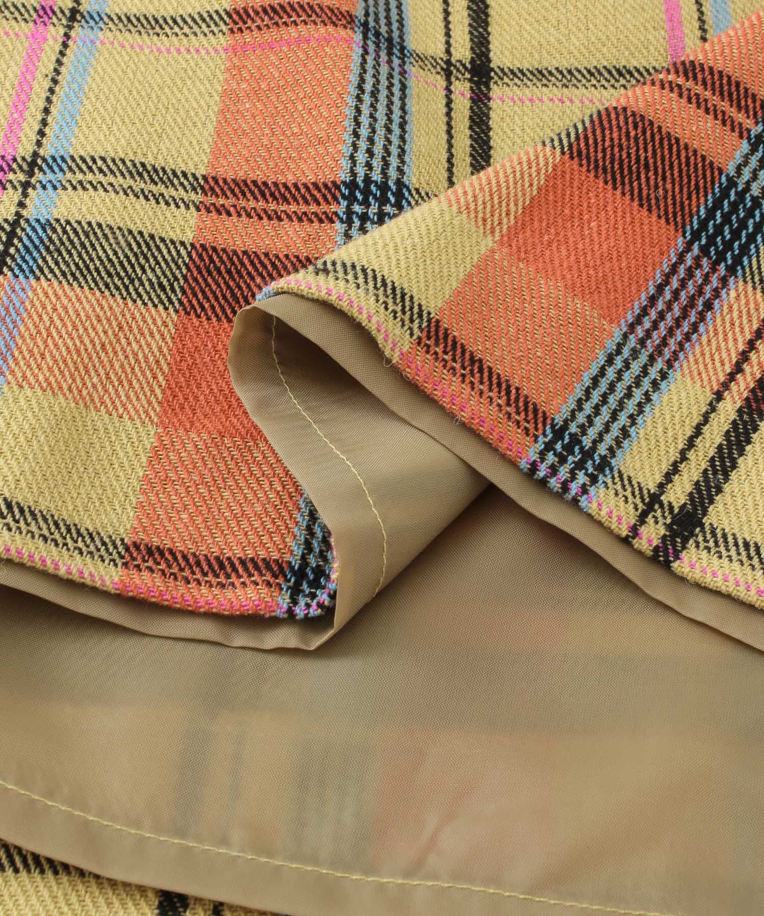  「チェックIラインミディスカート」|スカート|