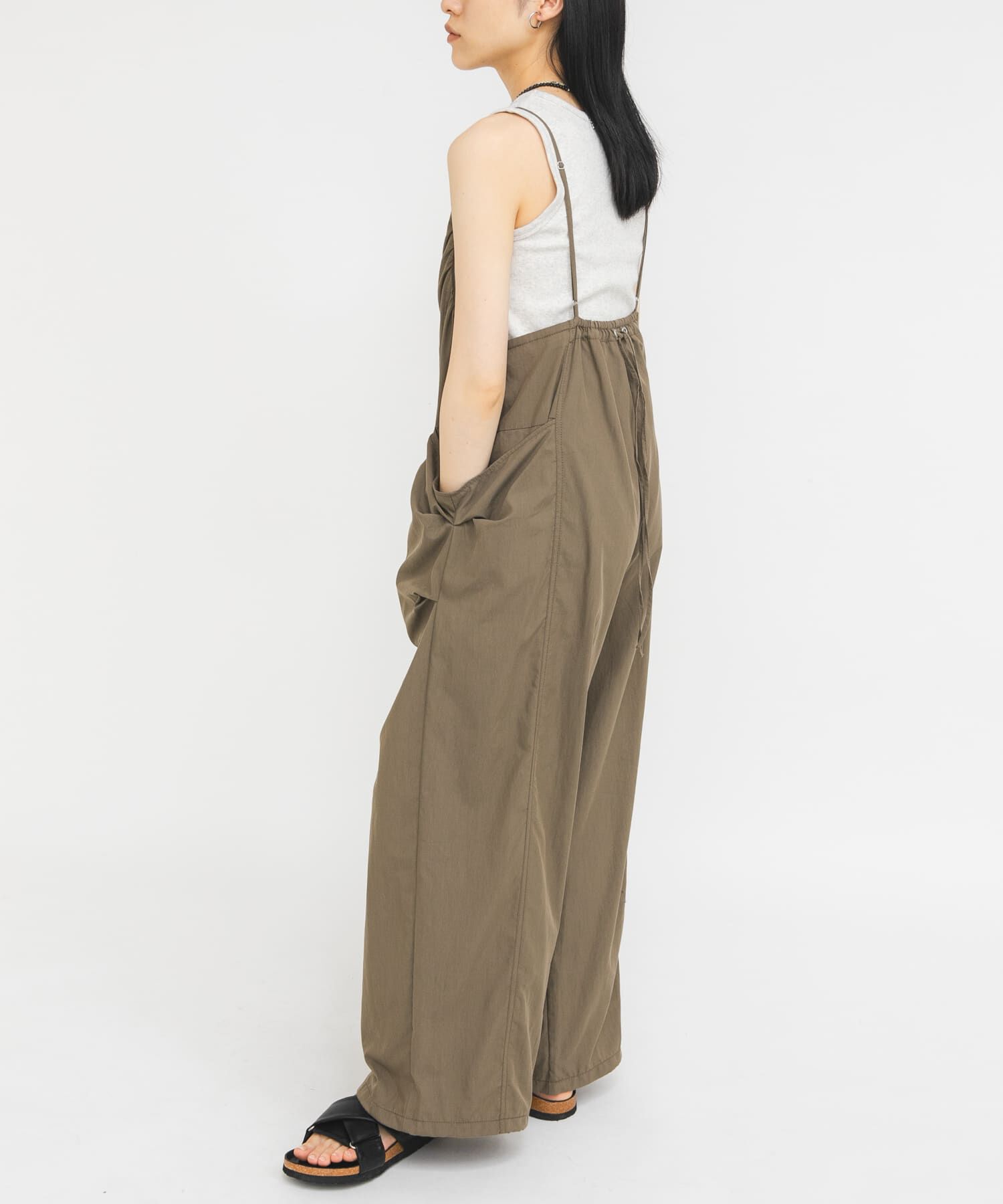  「ポケットディティールキャミサロペット」|オールインワン|