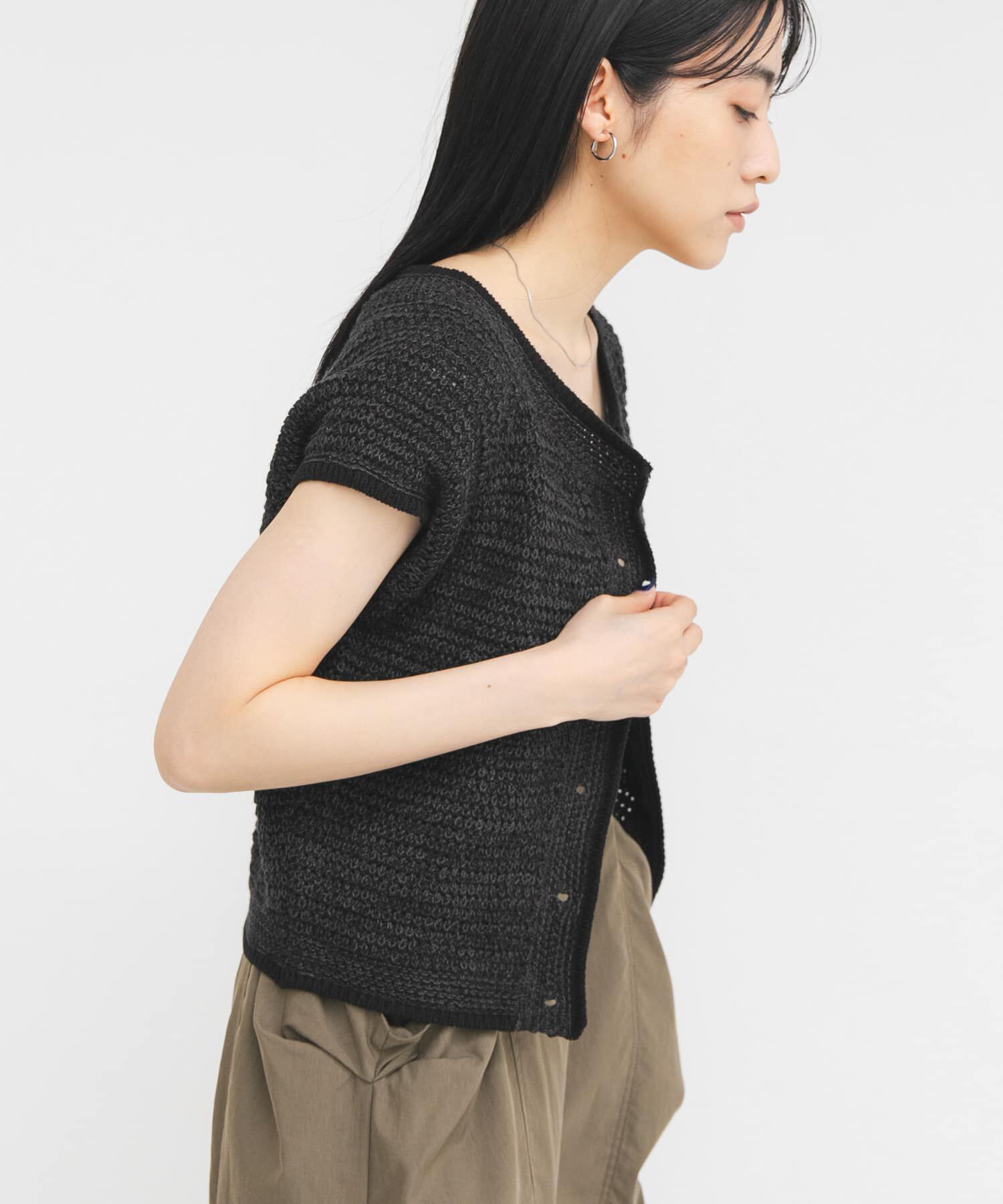  「コンパクトメランジニット」|ニット・セーター|