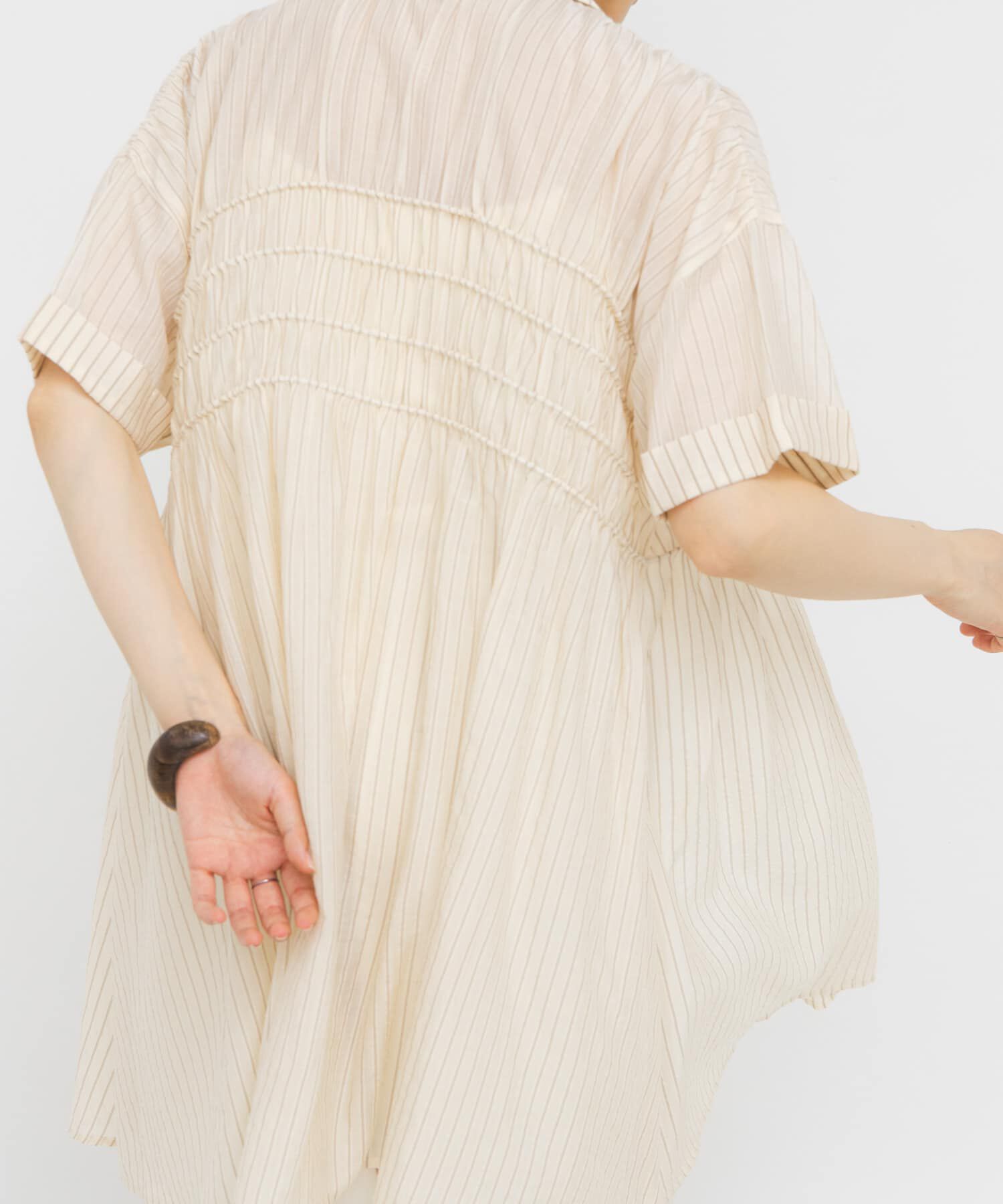  「ターンナップシャーリングミニワンピース」|ワンピース|