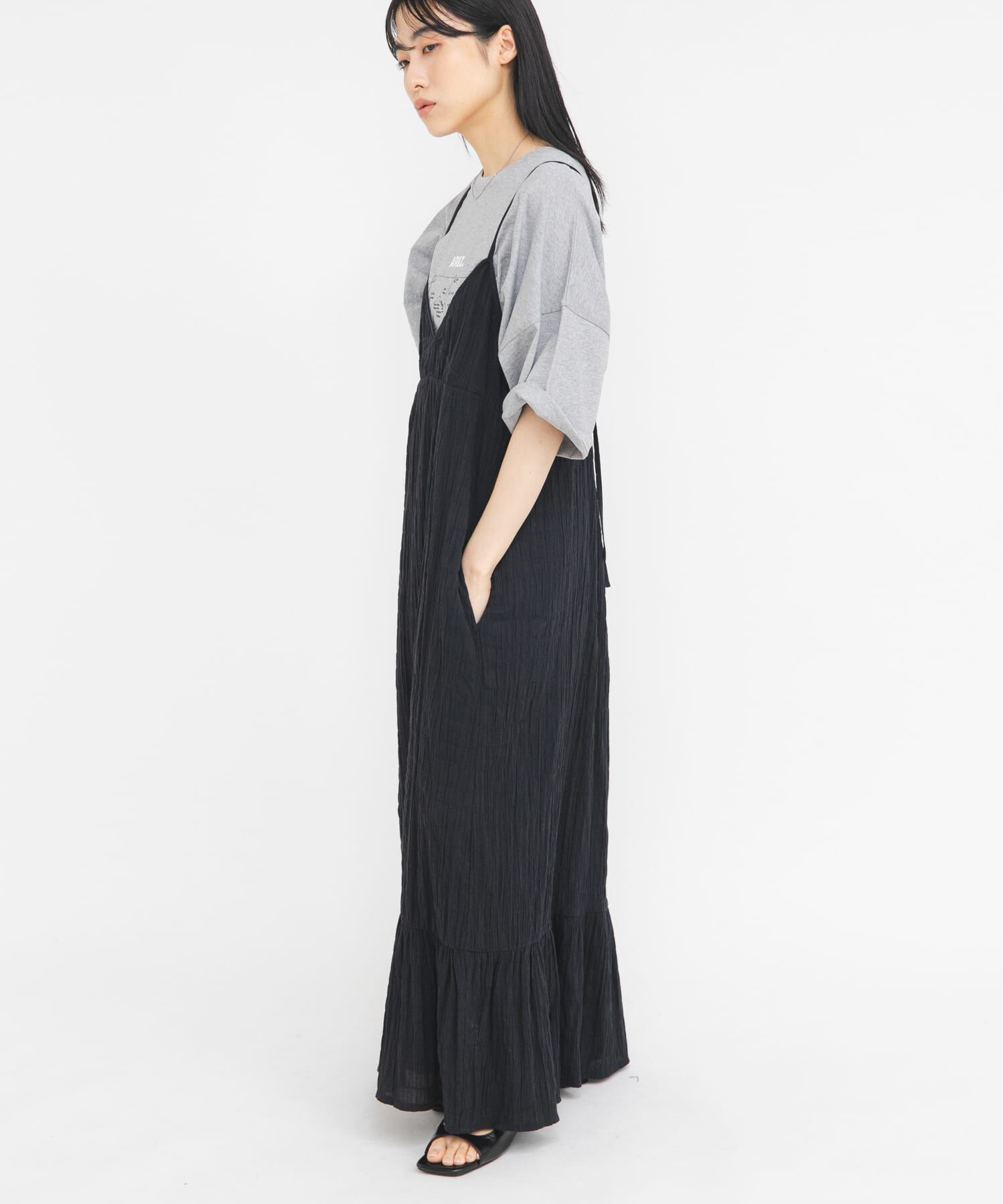  「マジョリカプリーツチェックキャミワンピース」|その他|