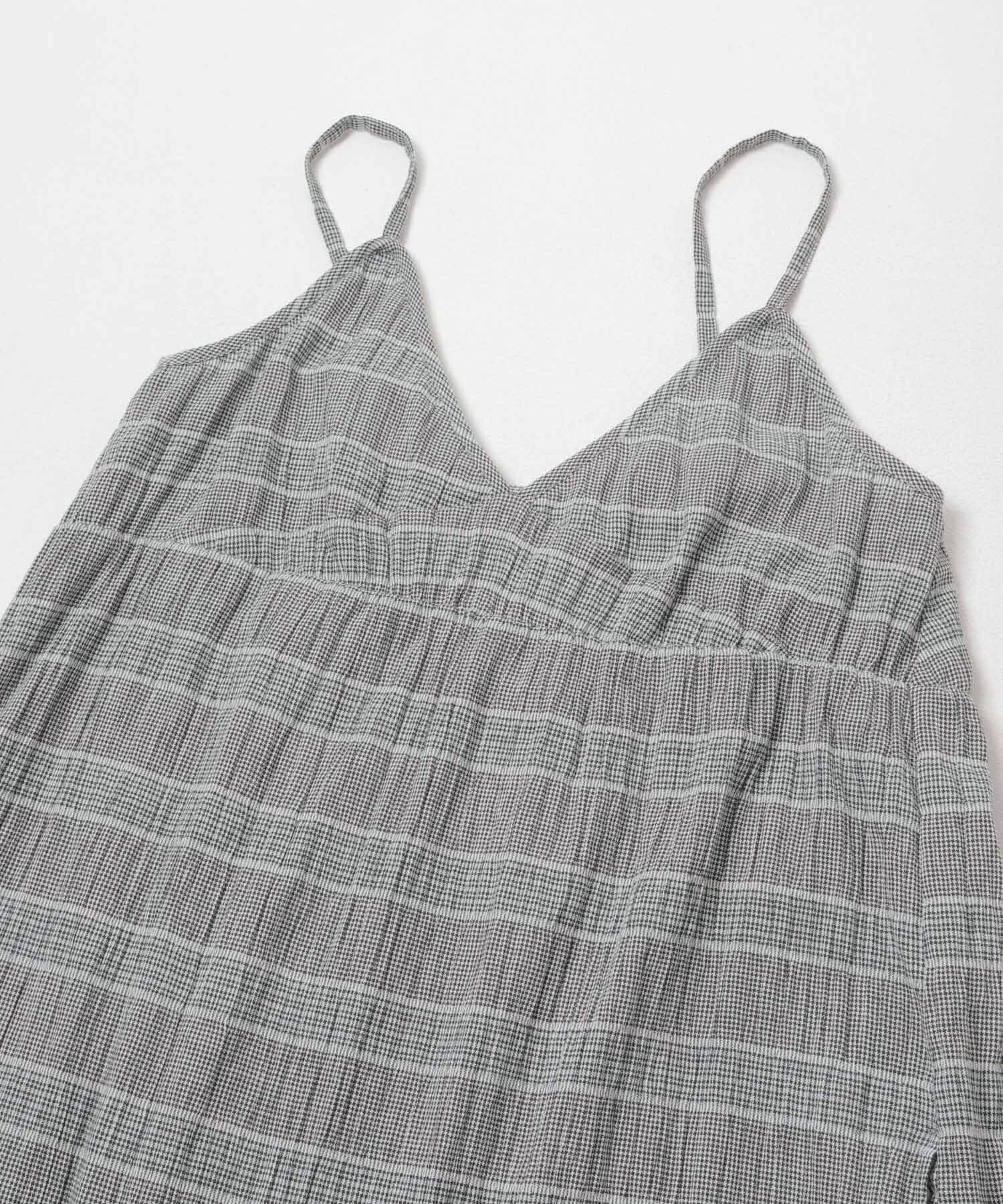  「マジョリカプリーツチェックキャミワンピース」|その他|