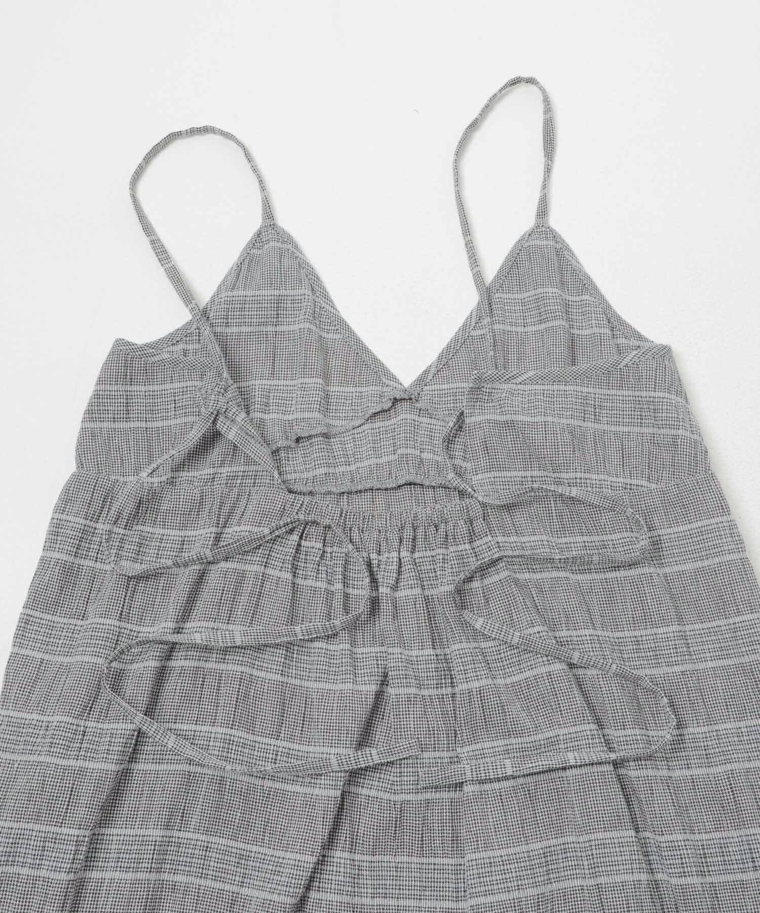  「マジョリカプリーツチェックキャミワンピース」|その他|