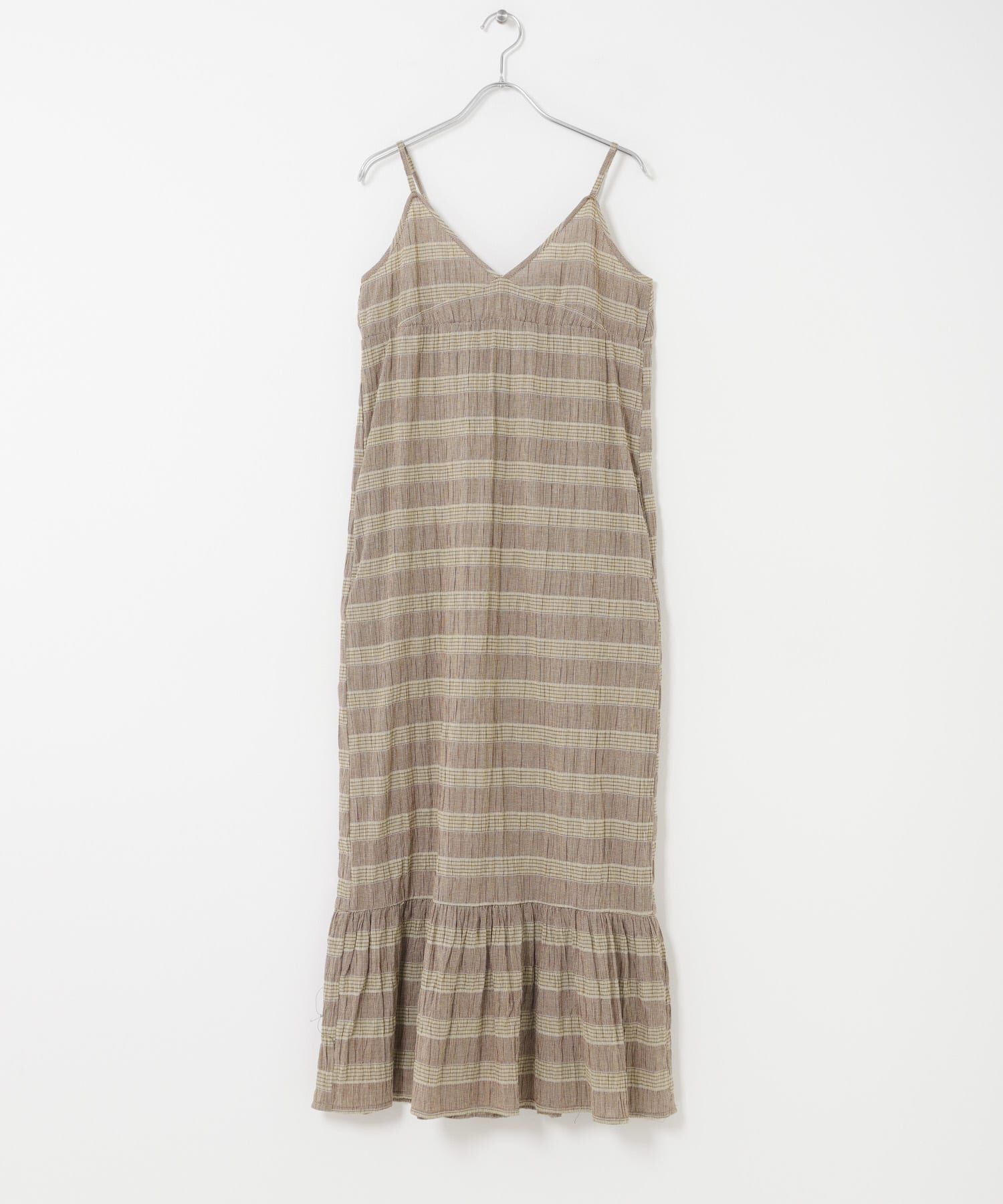  「マジョリカプリーツチェックキャミワンピース」|その他|