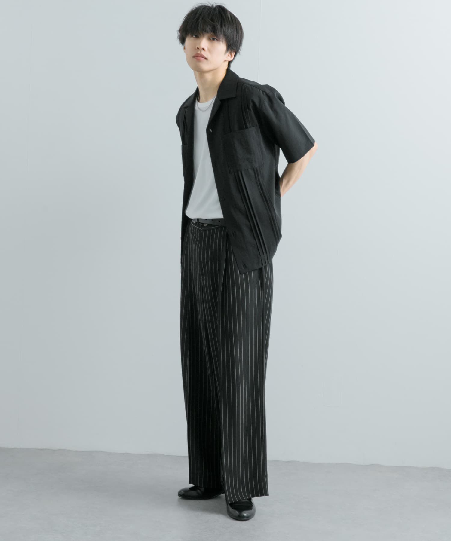 SENSE OF PLACE by URBAN RESEARCH「『セットアップ対応』 『UR TECH DRYLUXE』リネンライクキューバシャツ」|シャツ・ブラウス|