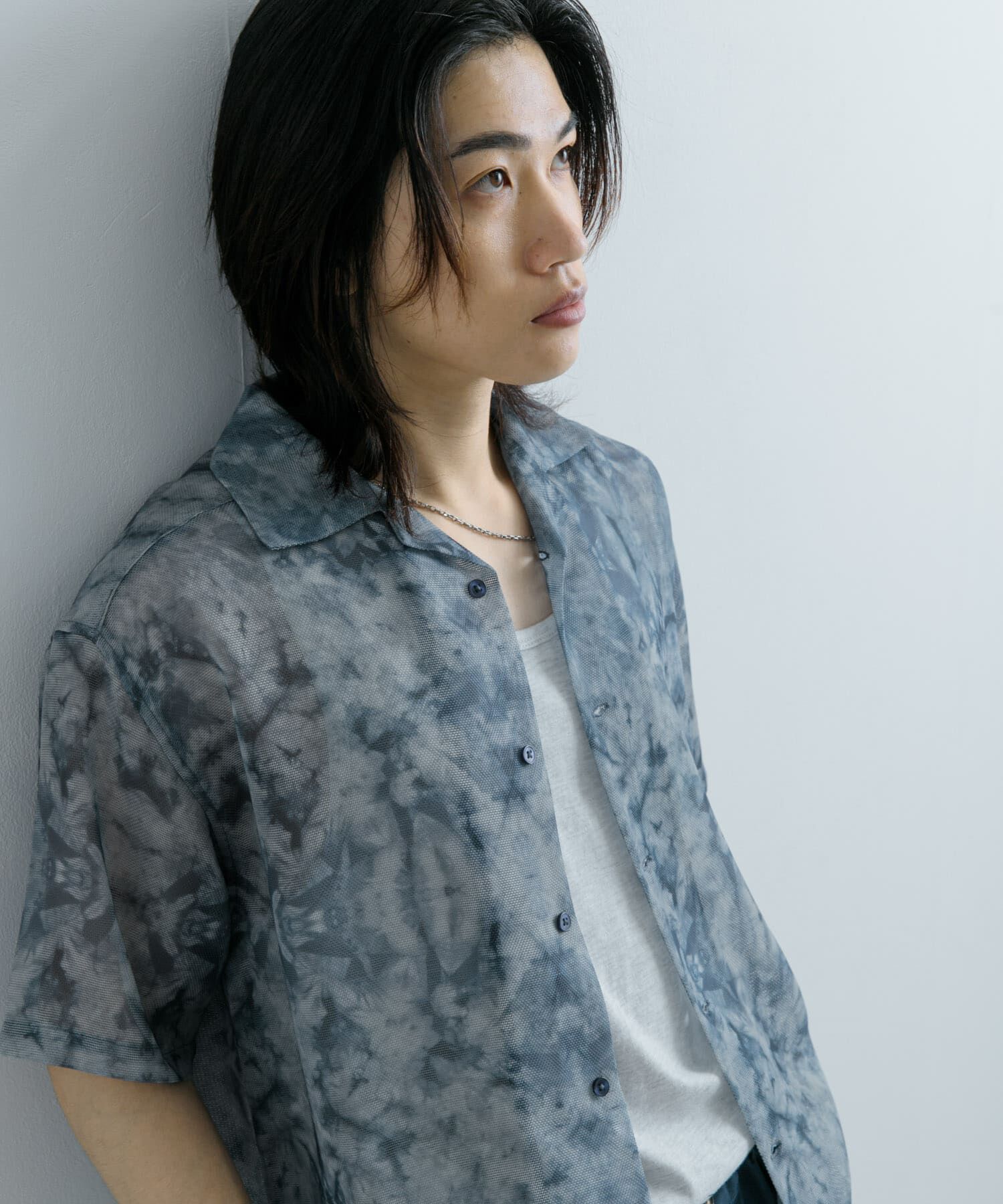 SENSE OF PLACE by URBAN RESEARCH「シアープリントオープンカラーショートスリーブシャツ」|シャツ・ブラウス|