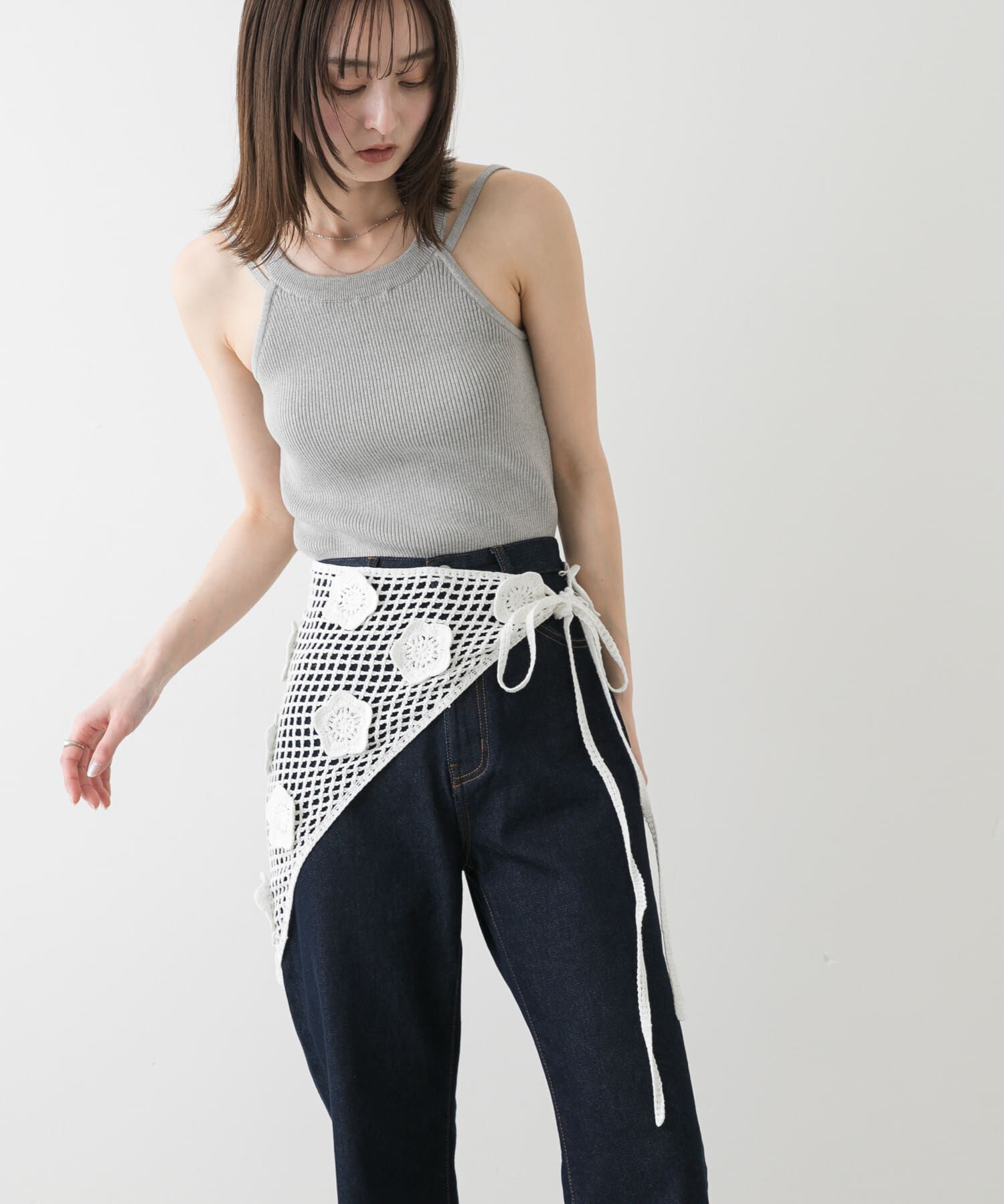 SENSE OF PLACE by URBAN RESEARCH「フラワークロシェマキスカート」|スカート|