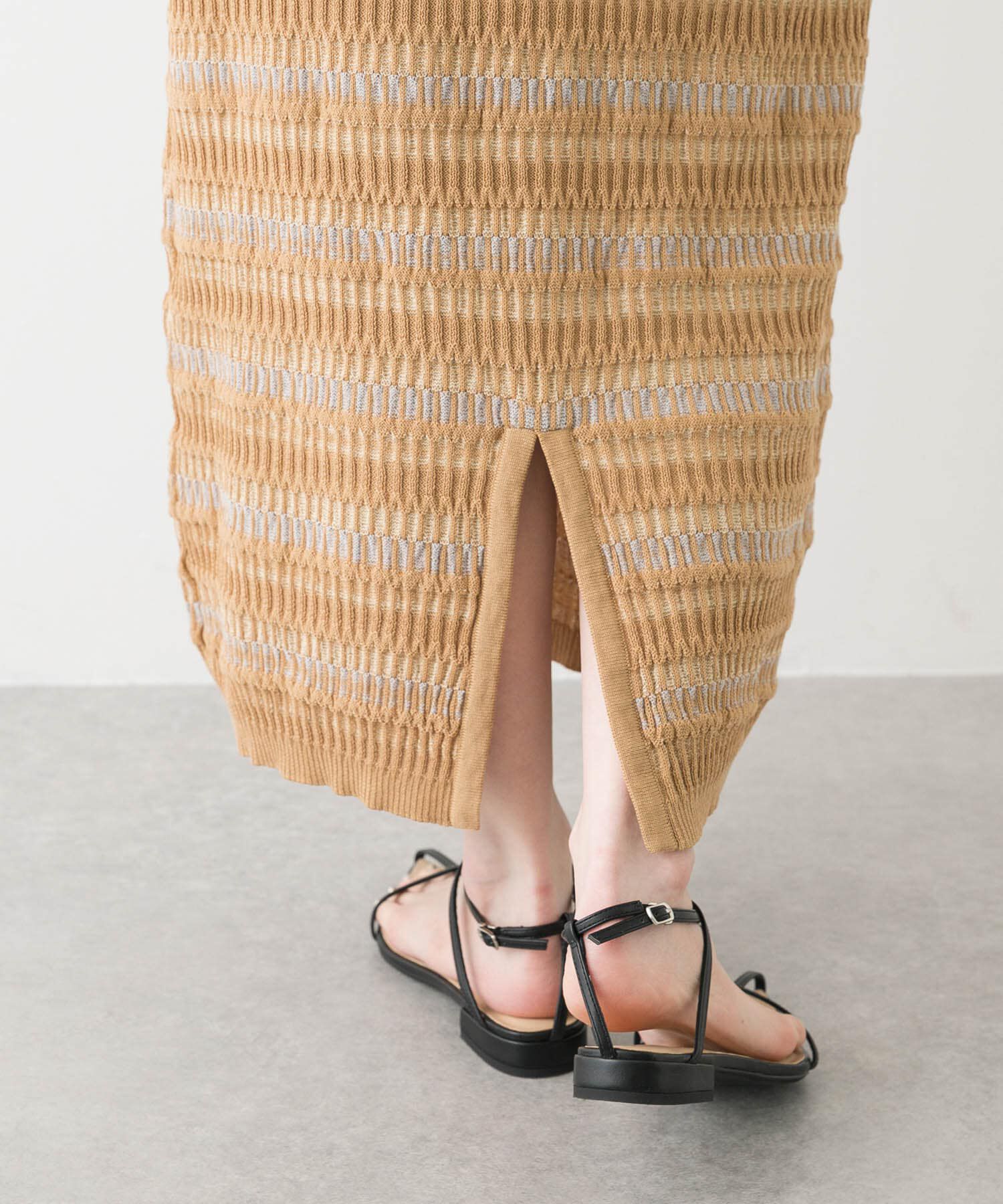 SENSE OF PLACE by URBAN RESEARCH「マルチボーダーニットスカート」|スカート|