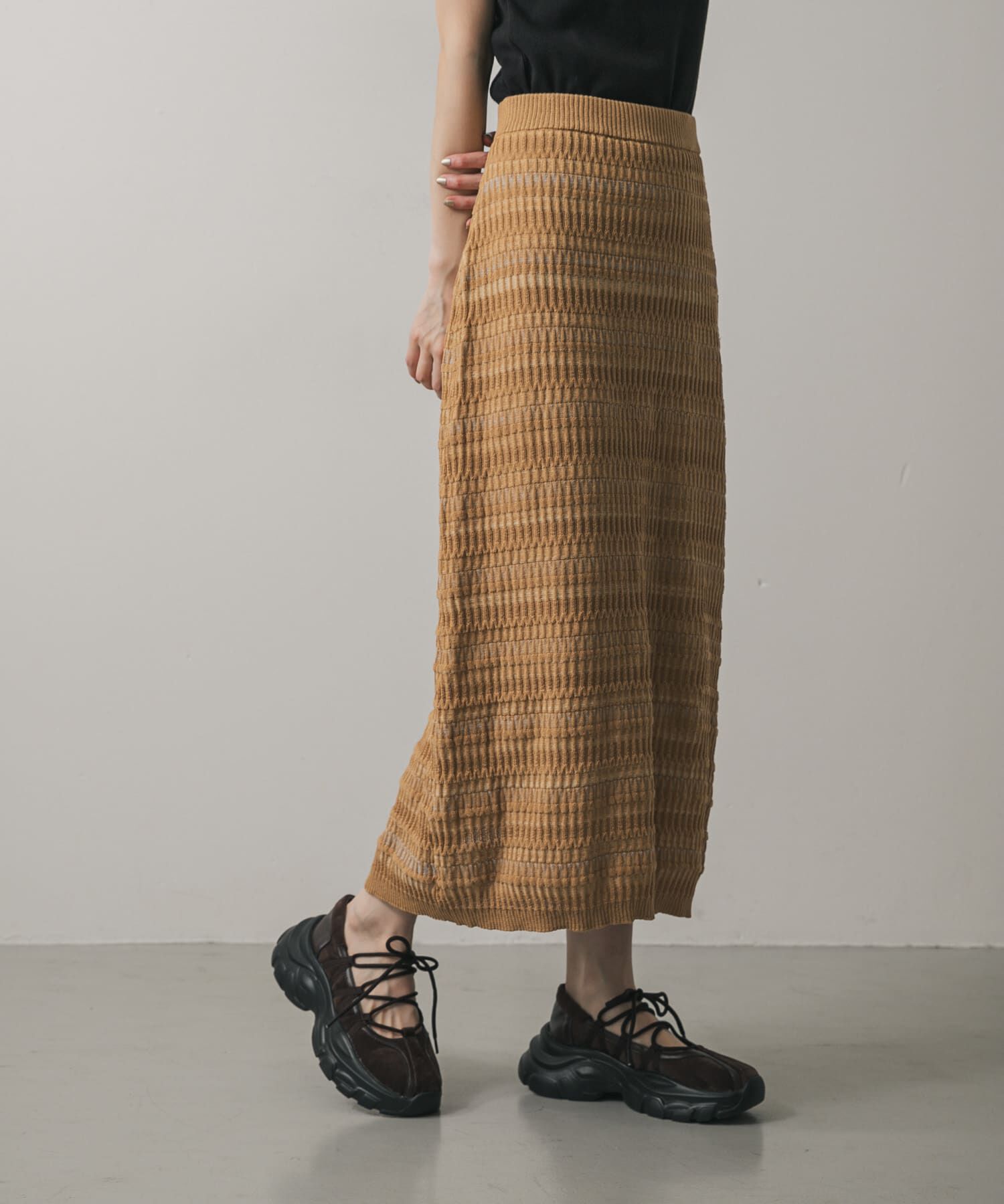 SENSE OF PLACE by URBAN RESEARCH「マルチボーダーニットスカート」|スカート|