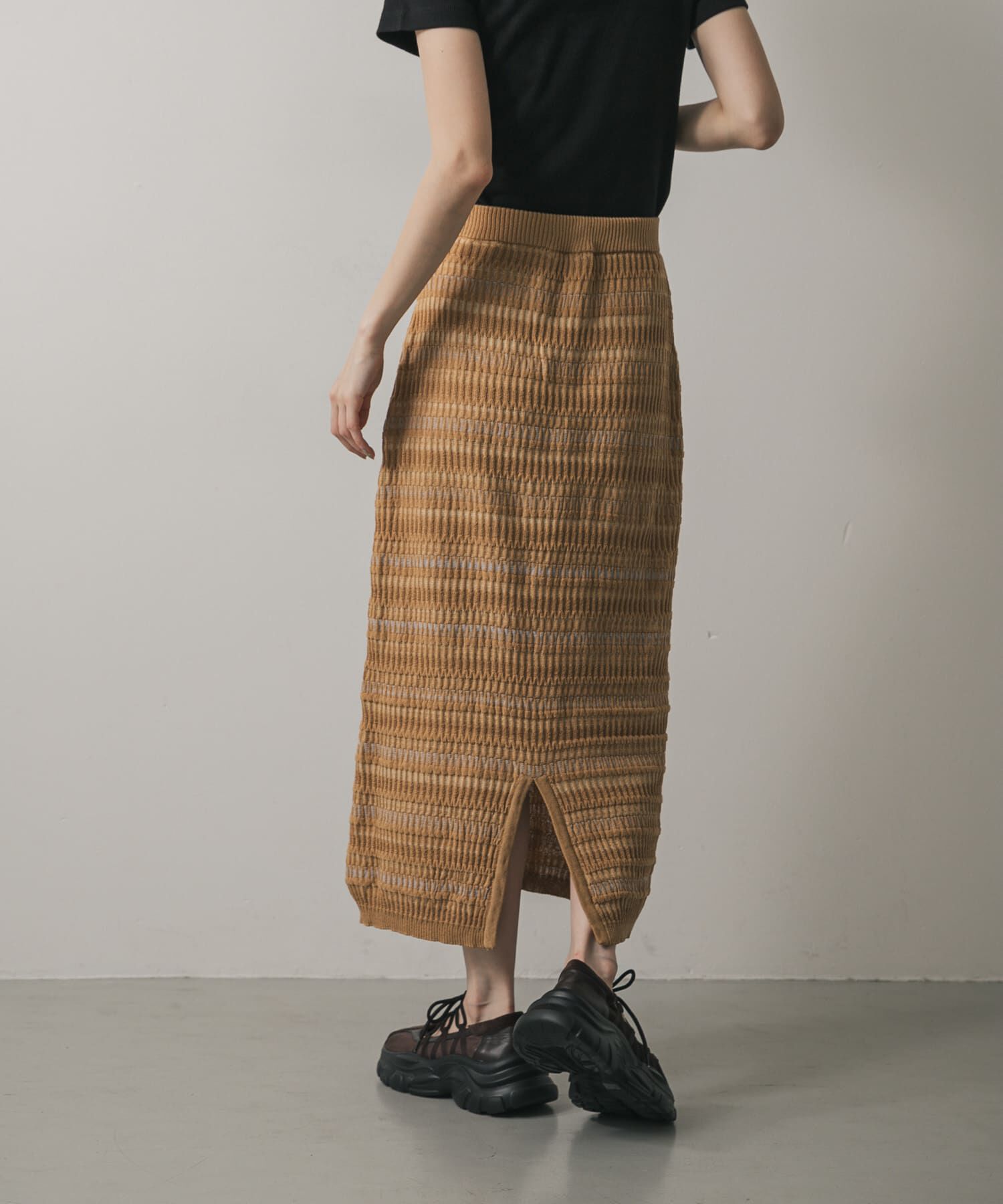 SENSE OF PLACE by URBAN RESEARCH「マルチボーダーニットスカート」|スカート|