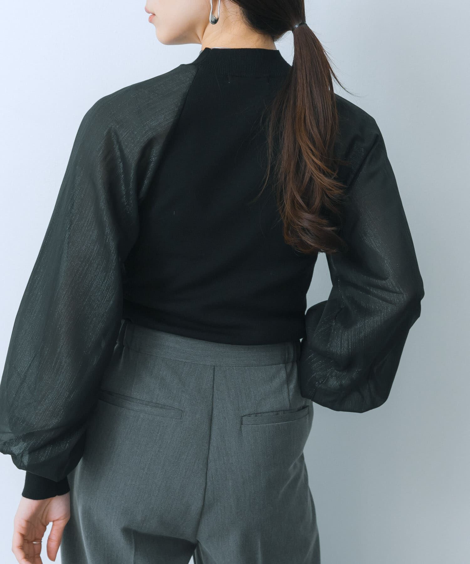 SENSE OF PLACE by URBAN RESEARCH「シアーボリュームスリーブセーター」|ニット・セーター|