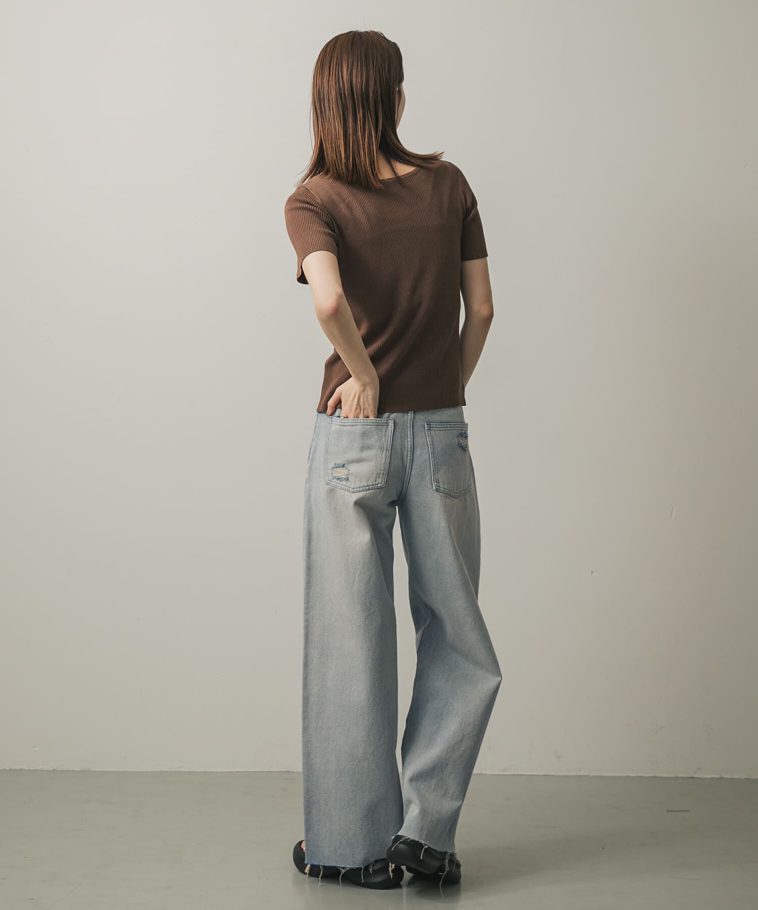 SENSE OF PLACE by URBAN RESEARCH「ダメージストレートデニム」|デニム|