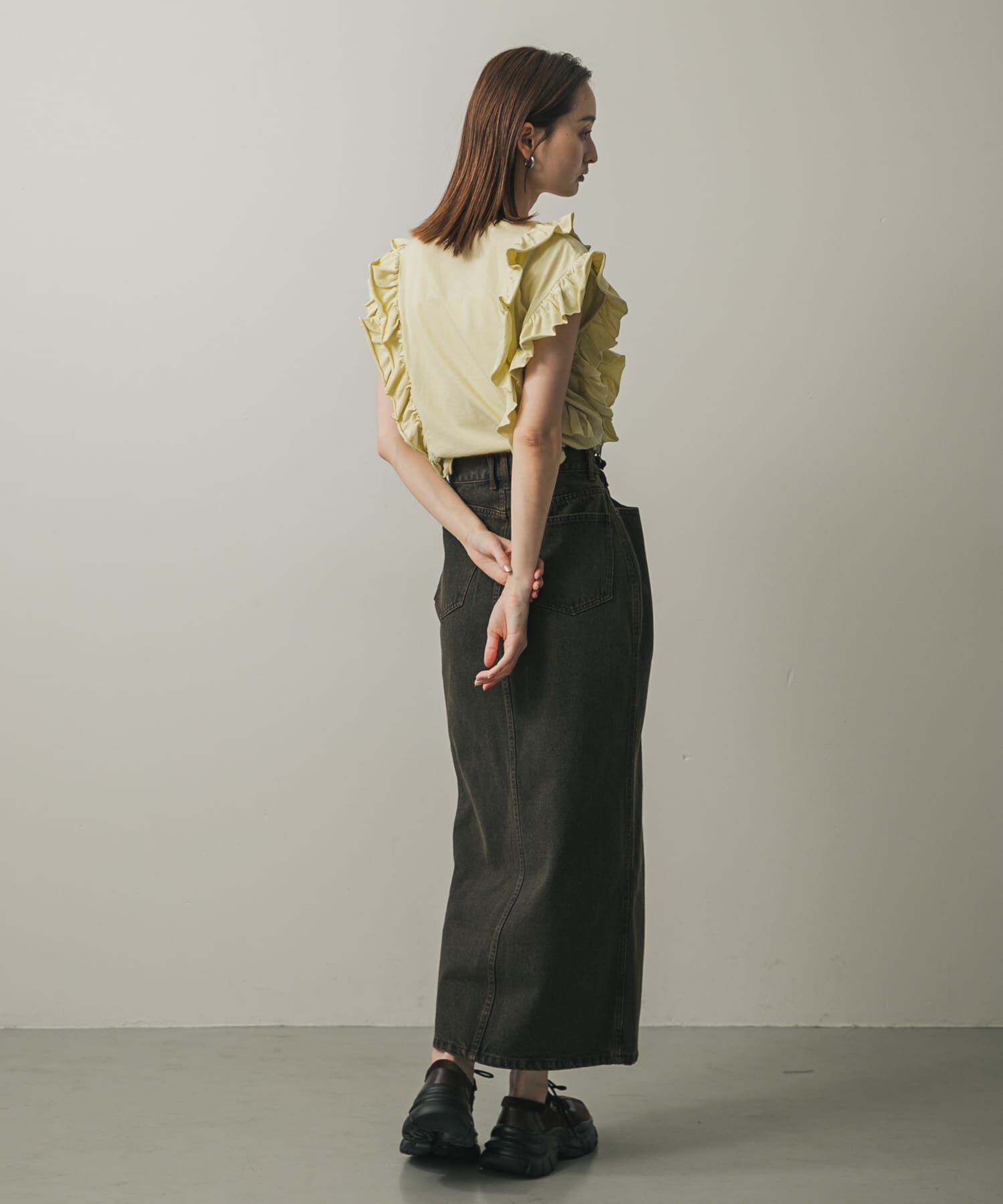 SENSE OF PLACE by URBAN RESEARCH「アシメベルトデニムスカート」|スカート|