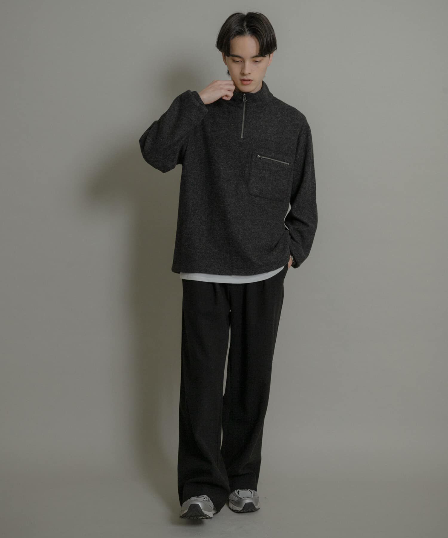 SENSE OF PLACE by URBAN RESEARCH「ウールジャージハーフZIP」|Tシャツ・カットソー|