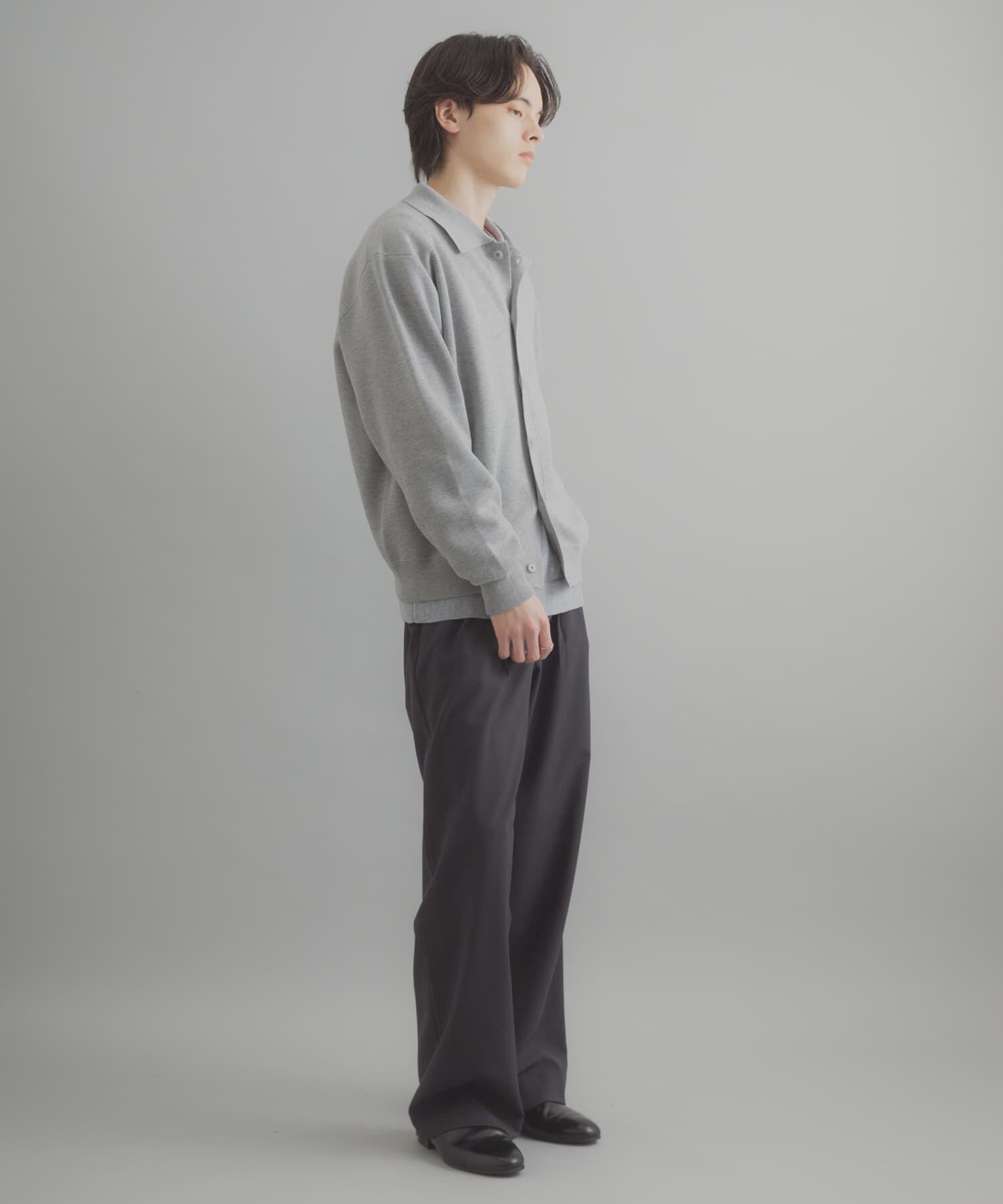 SENSE OF PLACE by URBAN RESEARCH「『ユニセックス』『洗濯可』スウェットライクポロカーディガン」|カーディガン|