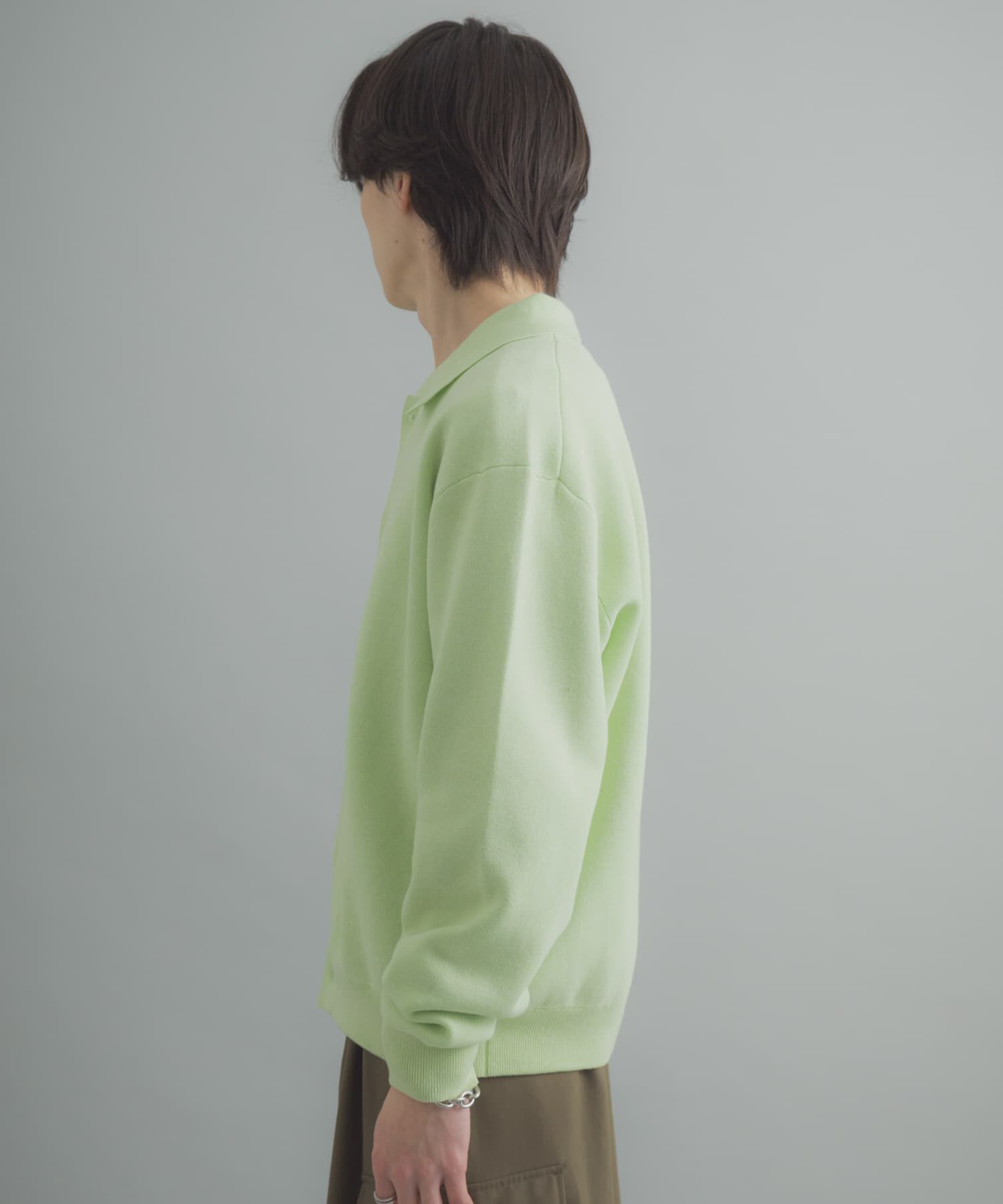 SENSE OF PLACE by URBAN RESEARCH「『ユニセックス』『洗濯可』スウェットライクポロカーディガン」|カーディガン|