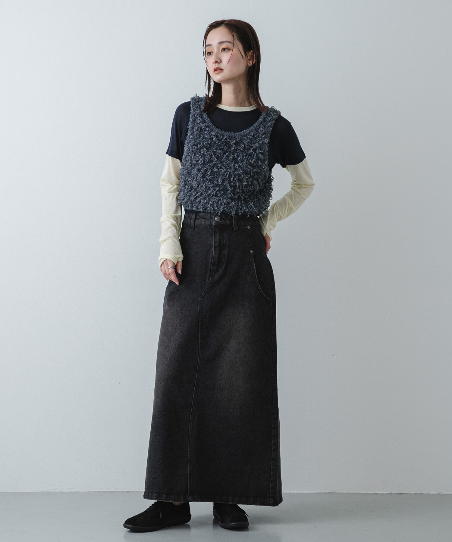 SENSE OF PLACE by URBAN RESEARCH「セミフレアデニムスカート」|スカート|