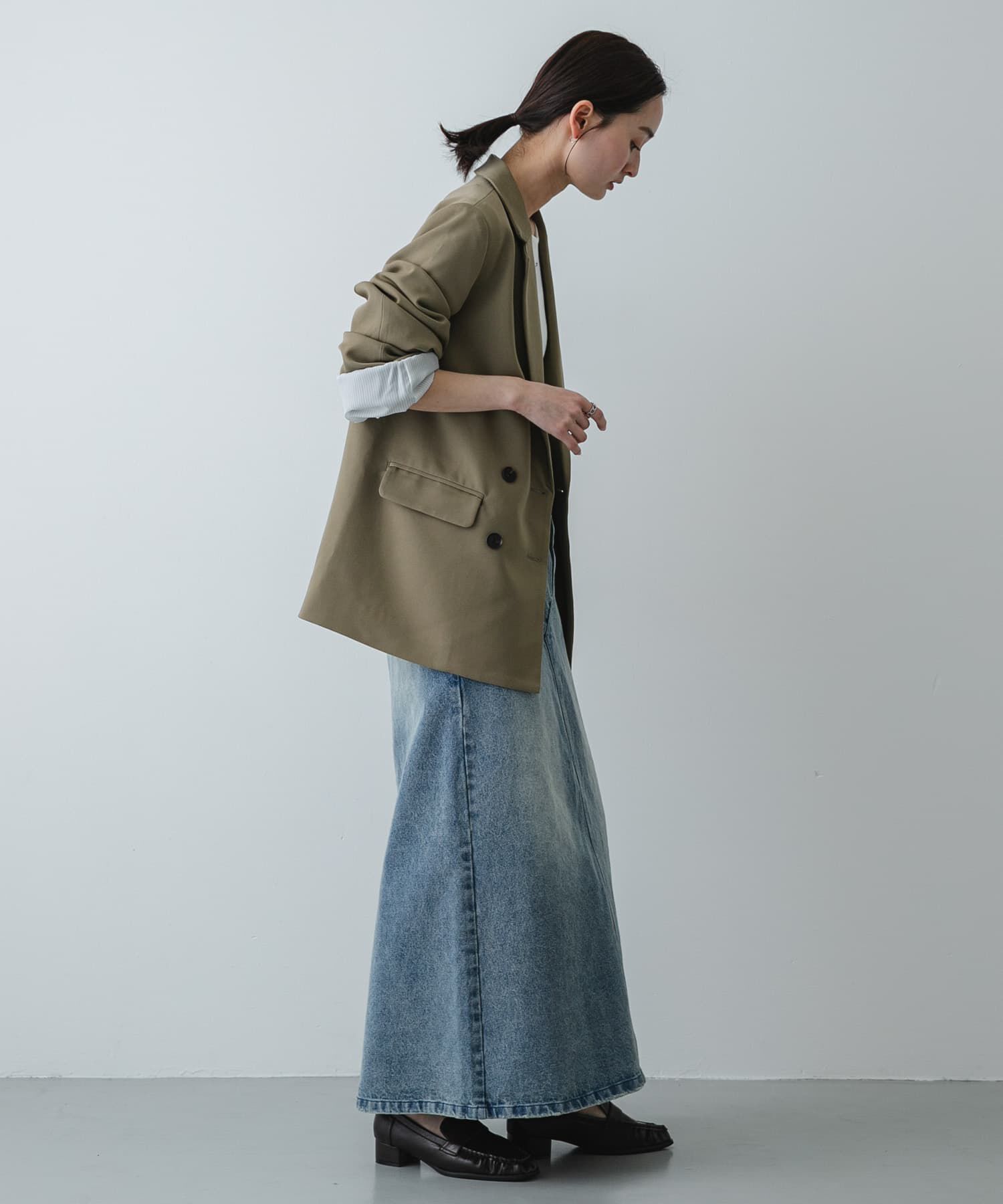 SENSE OF PLACE by URBAN RESEARCH「セミフレアデニムスカート」|スカート|