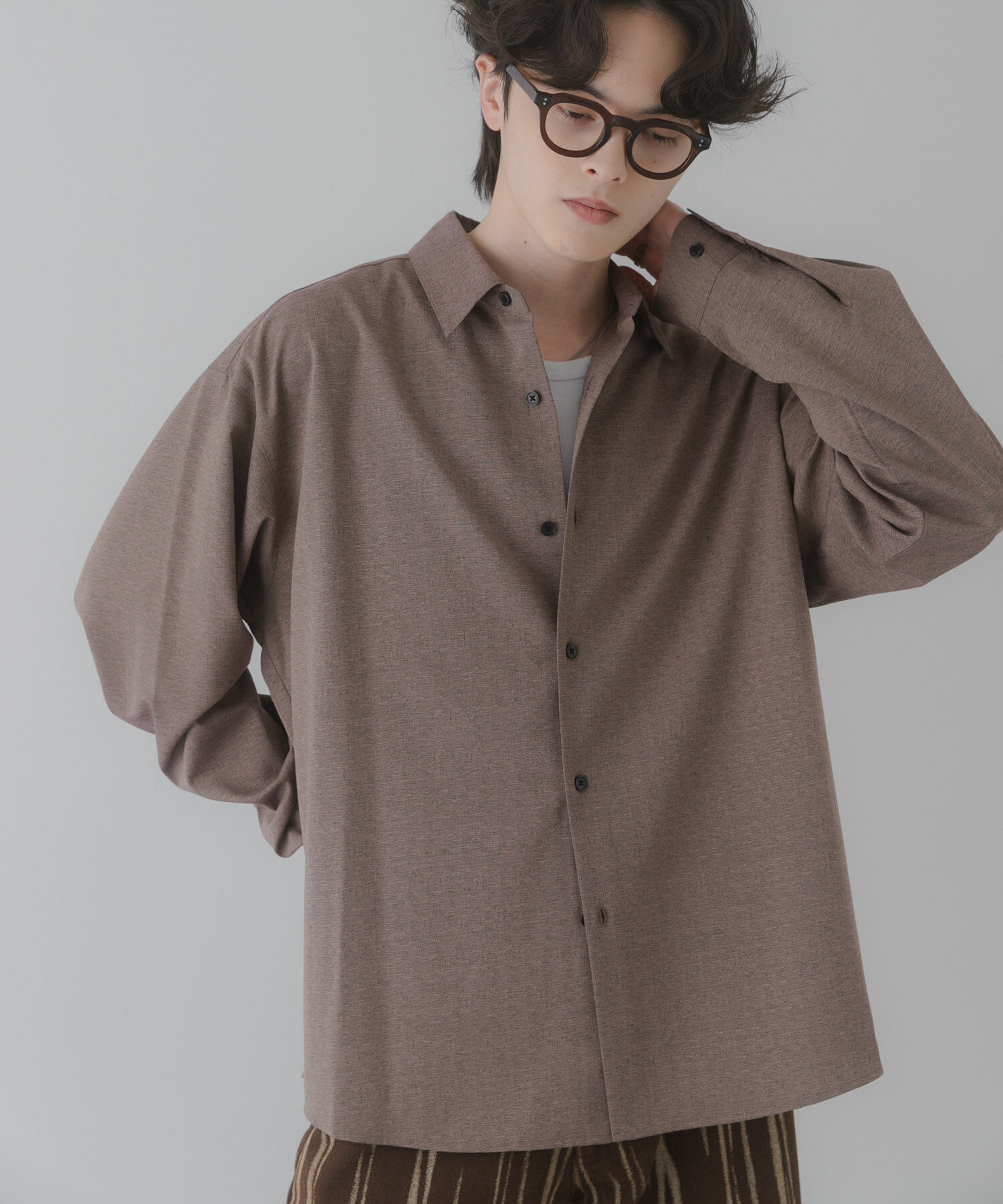 SENSE OF PLACE by URBAN RESEARCH「カラースラブレギュラーカラーシャツ」|シャツ・ブラウス|