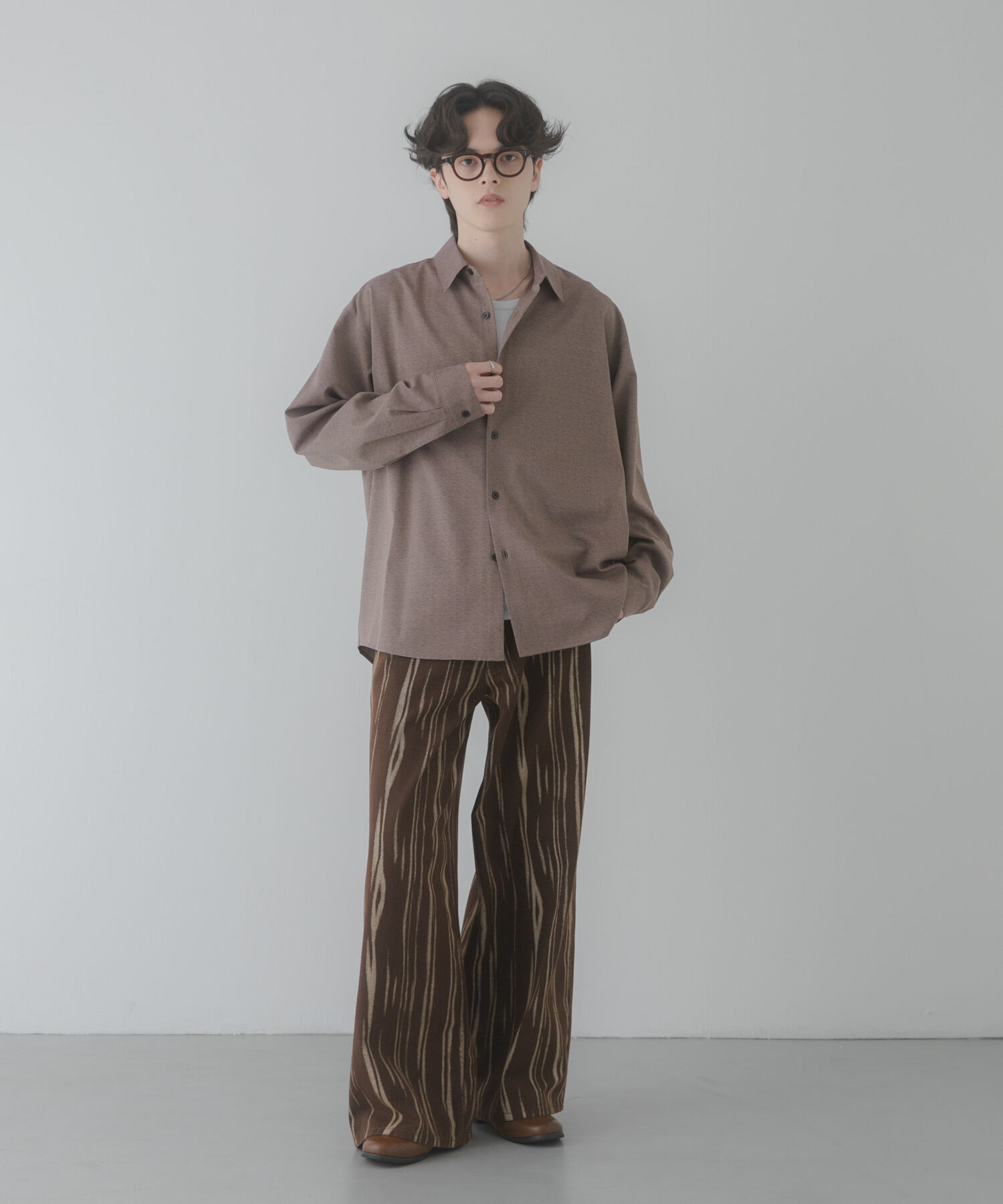 SENSE OF PLACE by URBAN RESEARCH「カラースラブレギュラーカラーシャツ」|シャツ・ブラウス|