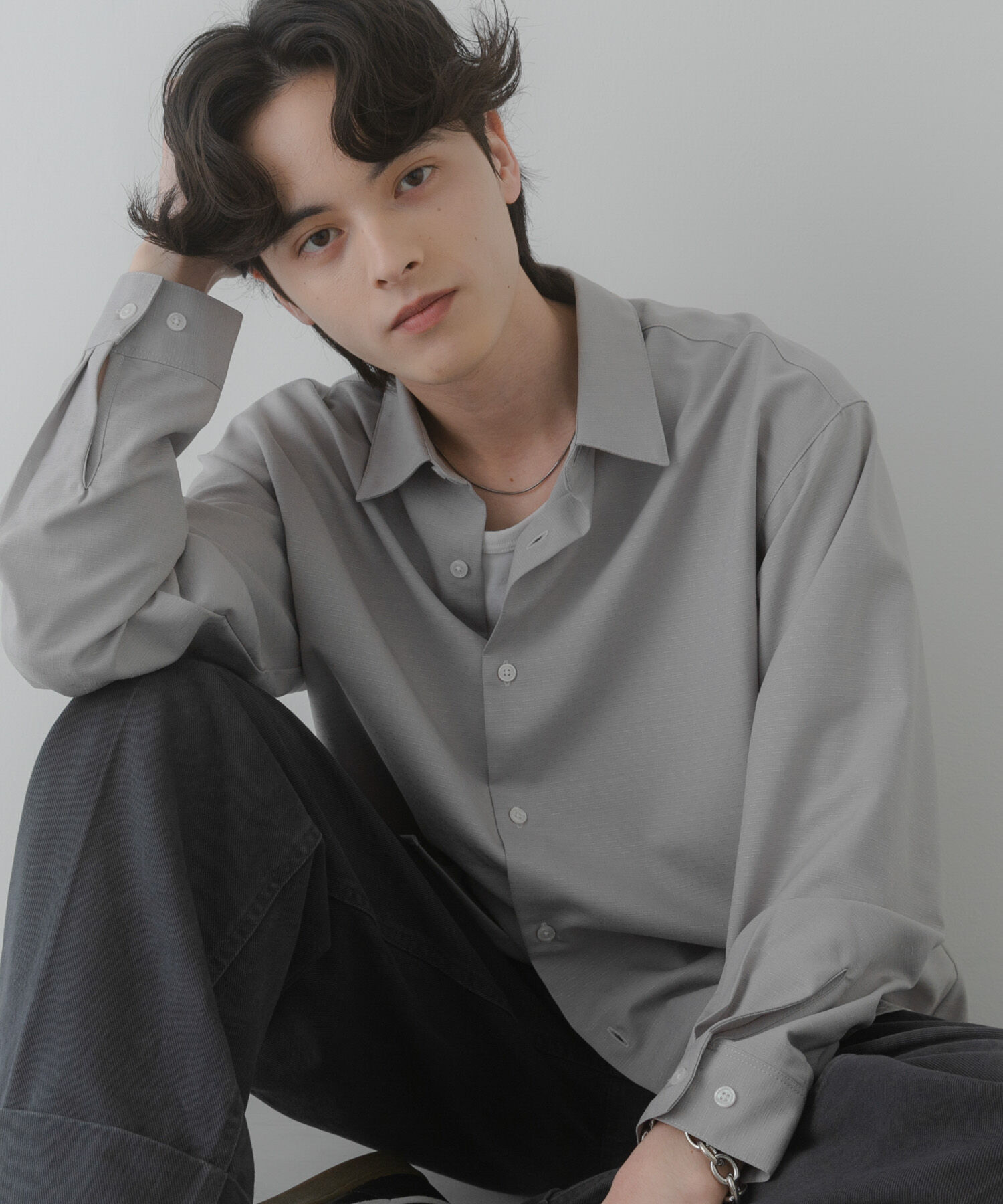 SENSE OF PLACE by URBAN RESEARCH「カラースラブレギュラーカラーシャツ」|シャツ・ブラウス|