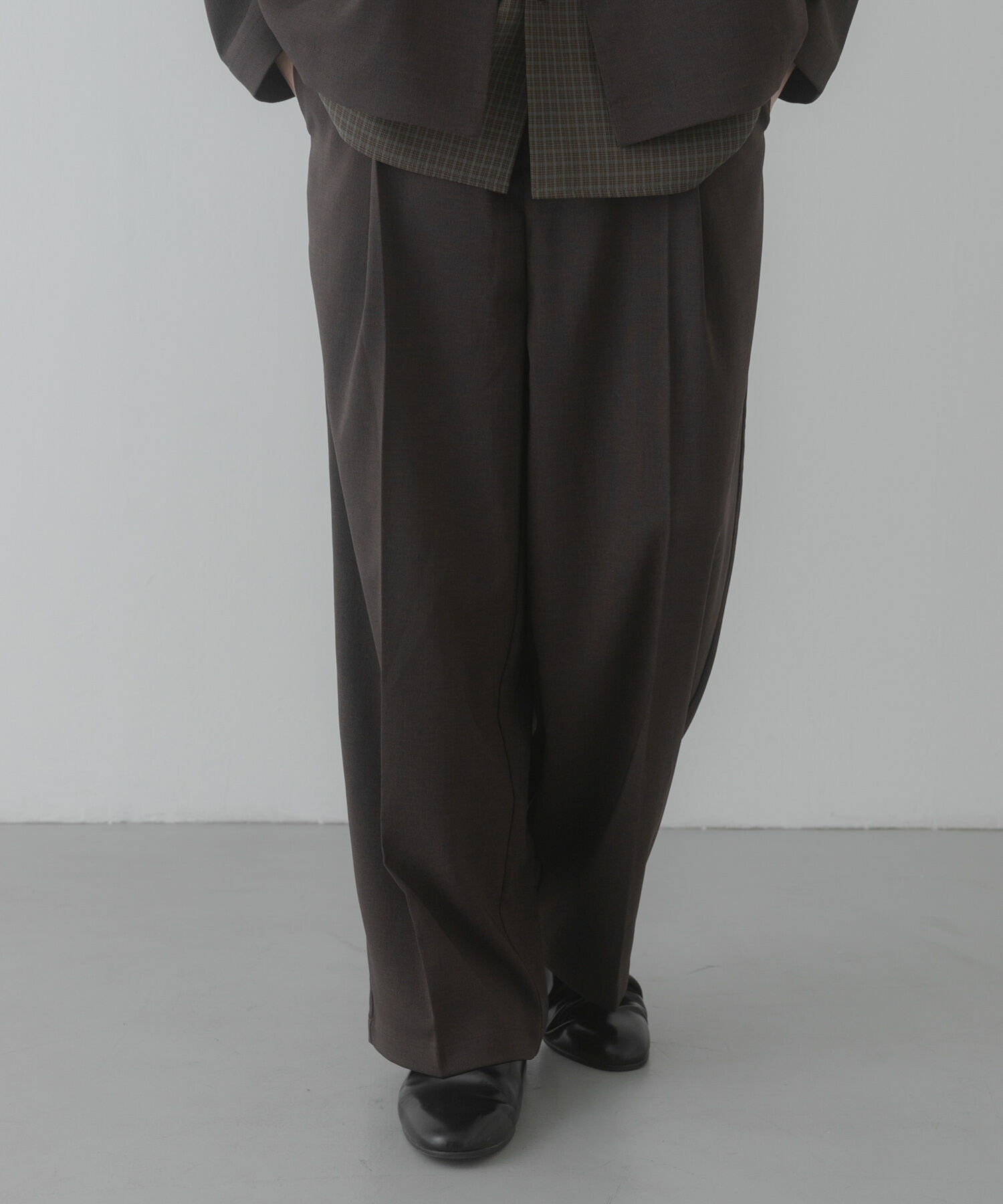 SENSE OF PLACE by URBAN RESEARCH「『イージーケア/速乾』リネンライクタックワイドスラックス」|その他|