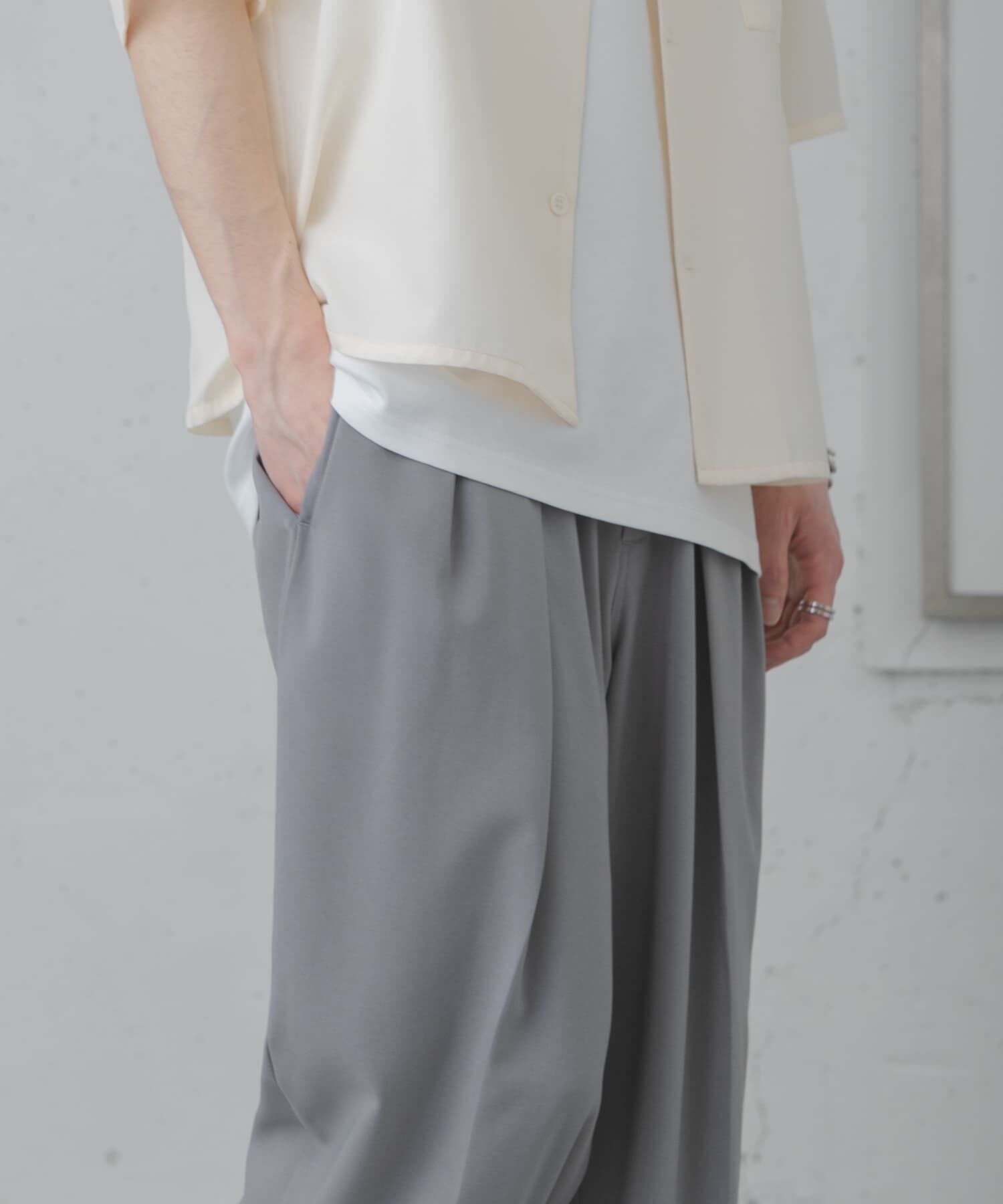 SENSE OF PLACE by URBAN RESEARCH「『イージーケア/速乾』サマー2タックワイドテーパードパンツ」|その他|