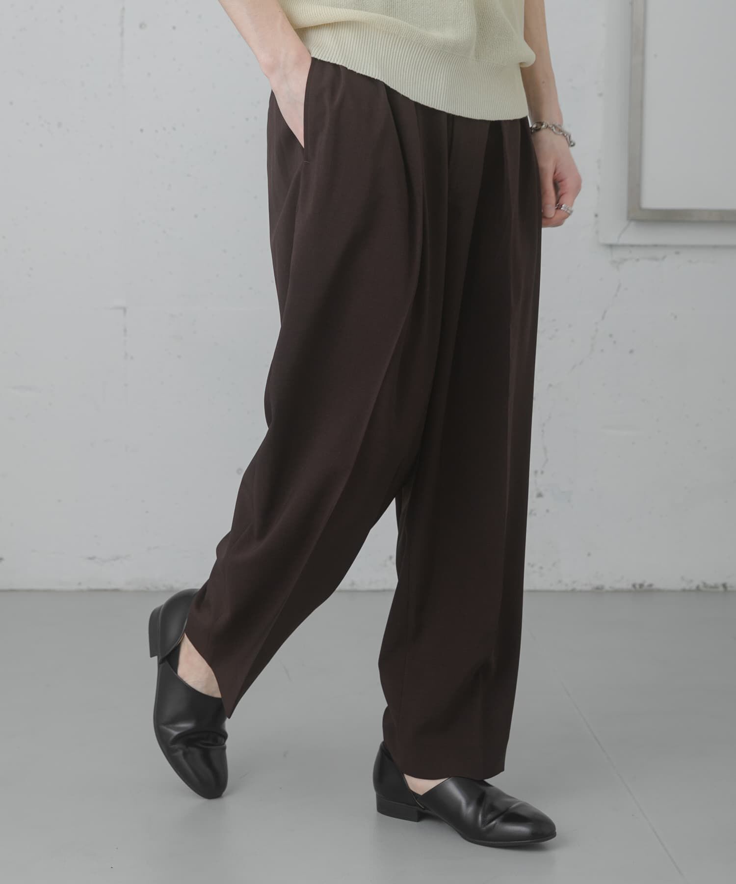 SENSE OF PLACE by URBAN RESEARCH「『イージーケア/速乾』サマー2タックワイドテーパードパンツ」|その他|