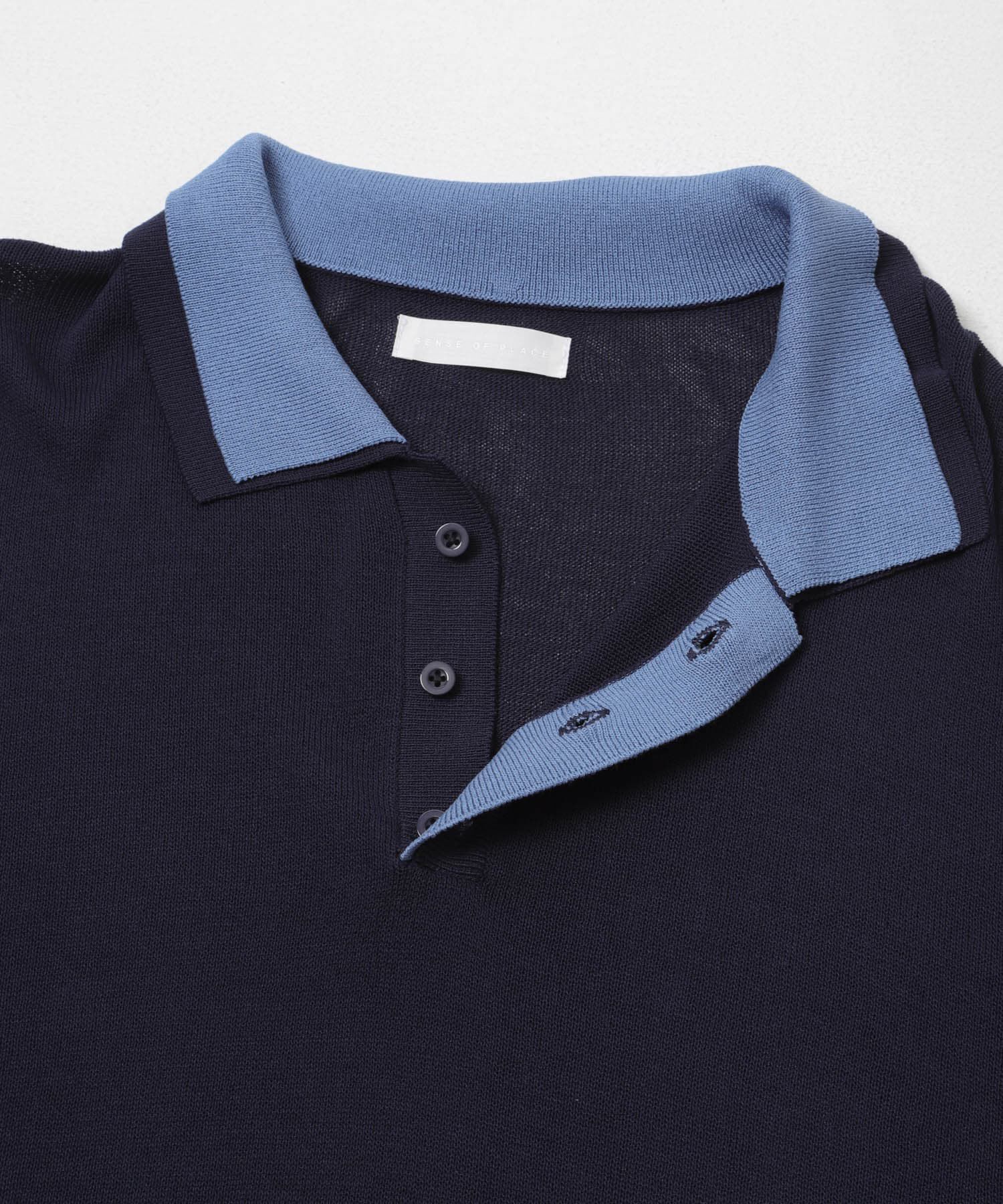 SENSE OF PLACE by URBAN RESEARCH「フェイクレイヤードニットポロシャツ」|ニット・セーター|