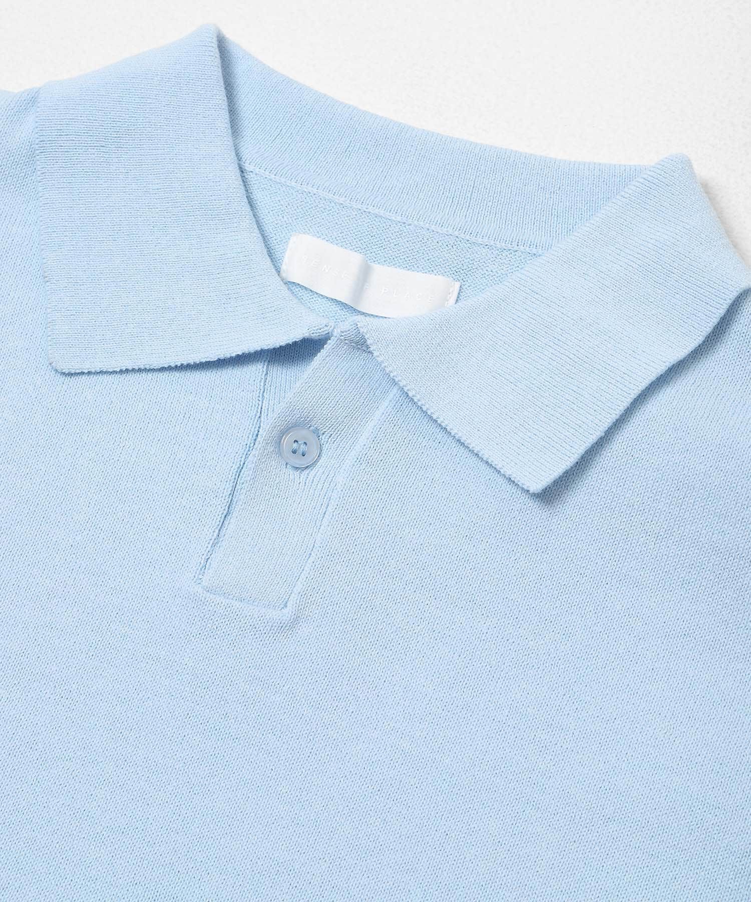 SENSE OF PLACE by URBAN RESEARCH「『洗濯可』ドライタッチスキッパーニットTシャツ」|ニット・セーター|