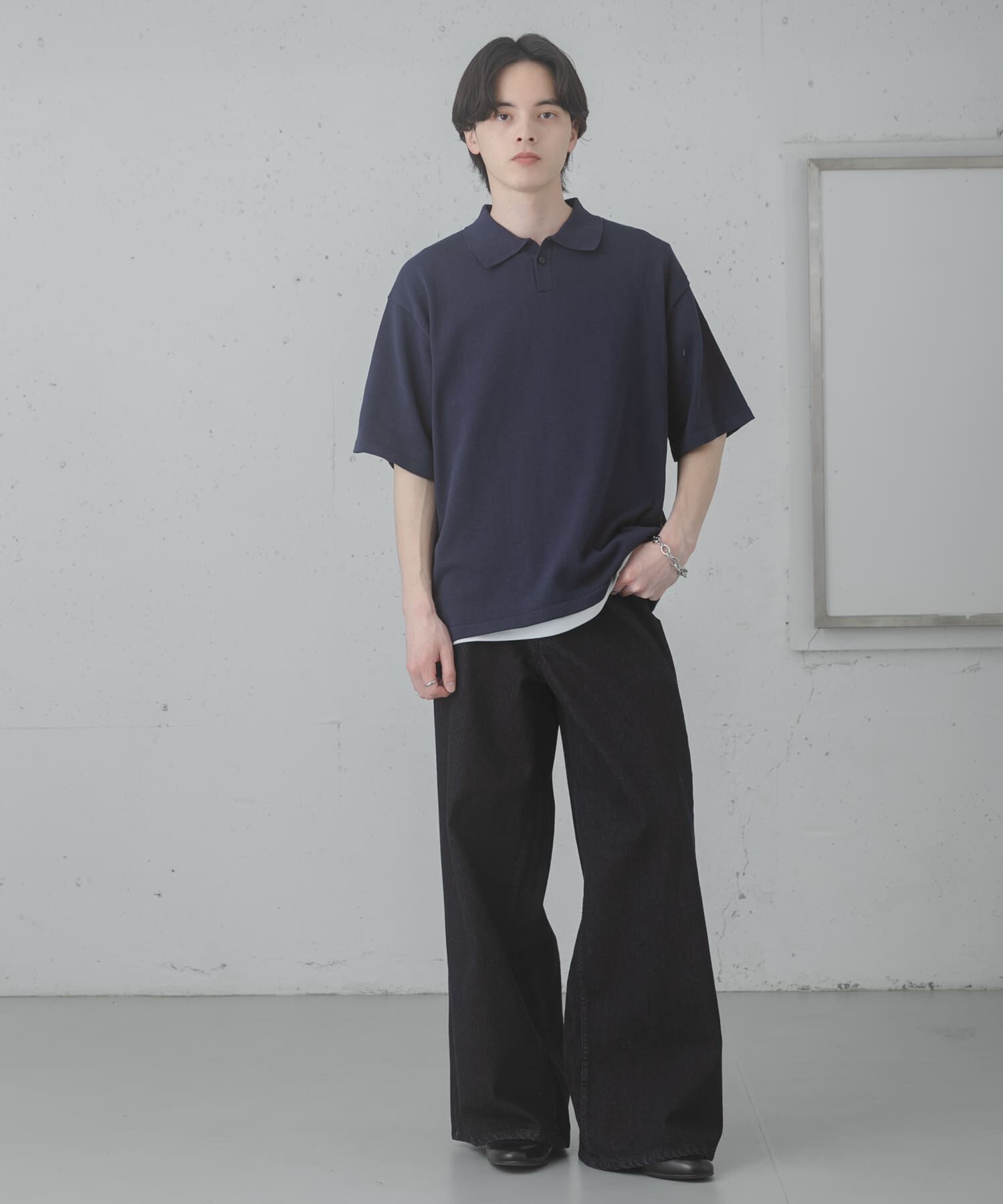 SENSE OF PLACE by URBAN RESEARCH「『洗濯可』ドライタッチスキッパーニットTシャツ」|ニット・セーター|