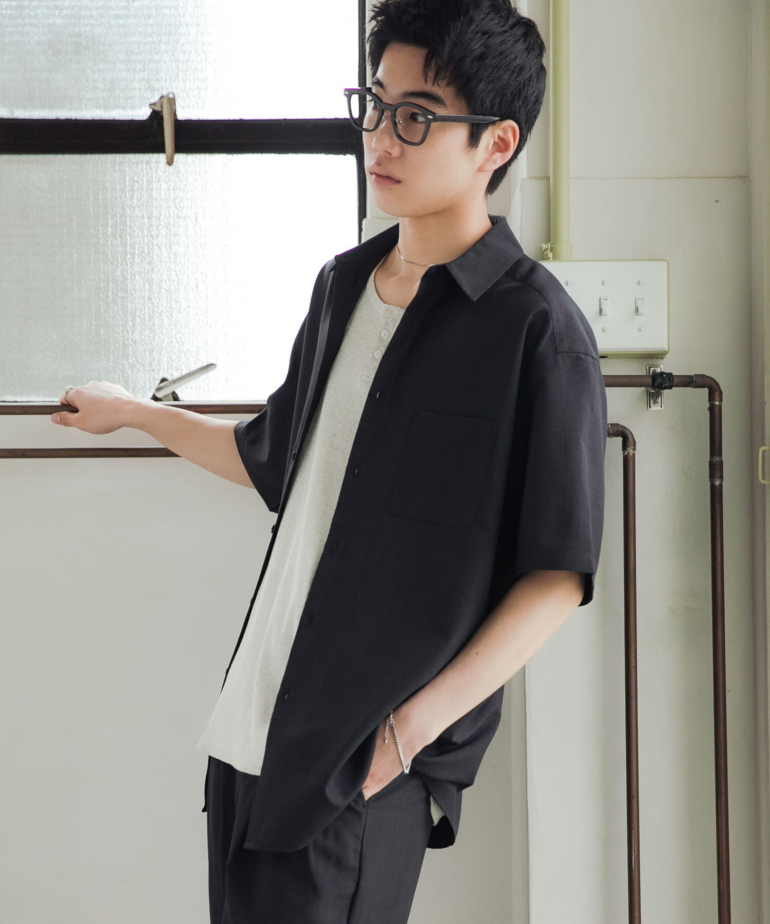 SENSE OF PLACE by URBAN RESEARCH「『ｲｰｼﾞｰｹｱ/速乾』ｸｲｯｸﾄﾞﾗｲﾚｷﾞｭﾗｰｶﾗｰｼｮｰﾄｽ」|シャツ・ブラウス|