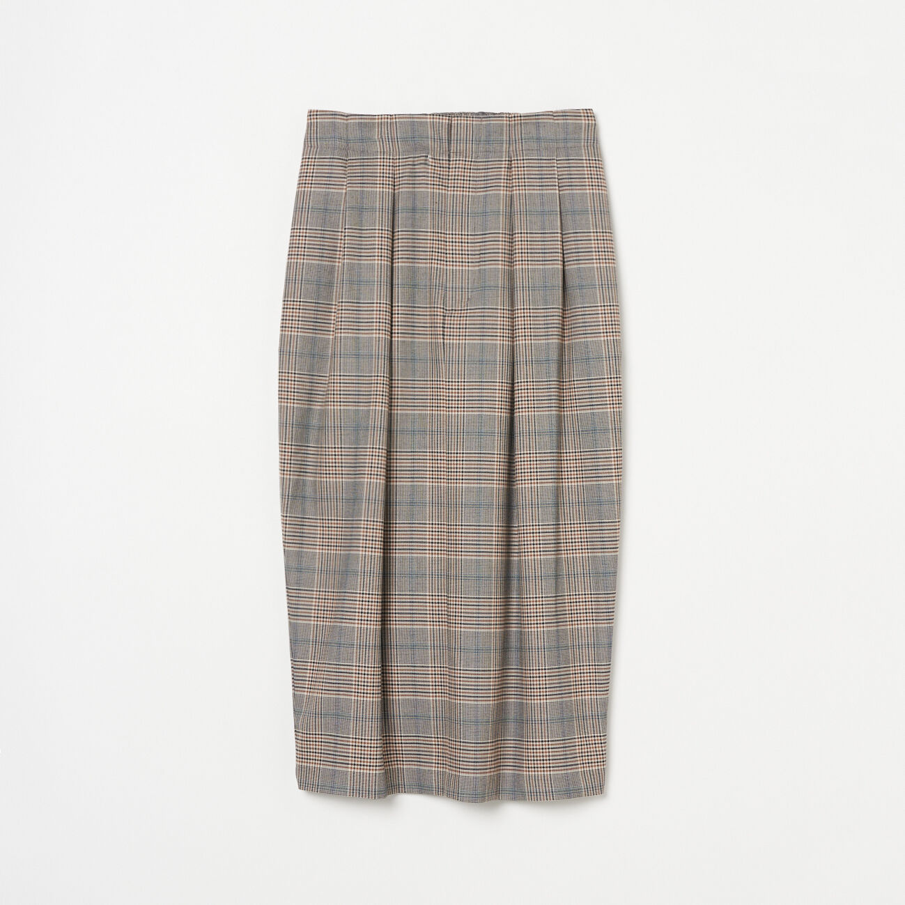 HELIOPOLE「HELIOPOLE CHECK COCOON SKIRT」|スカート|ダークブラウン