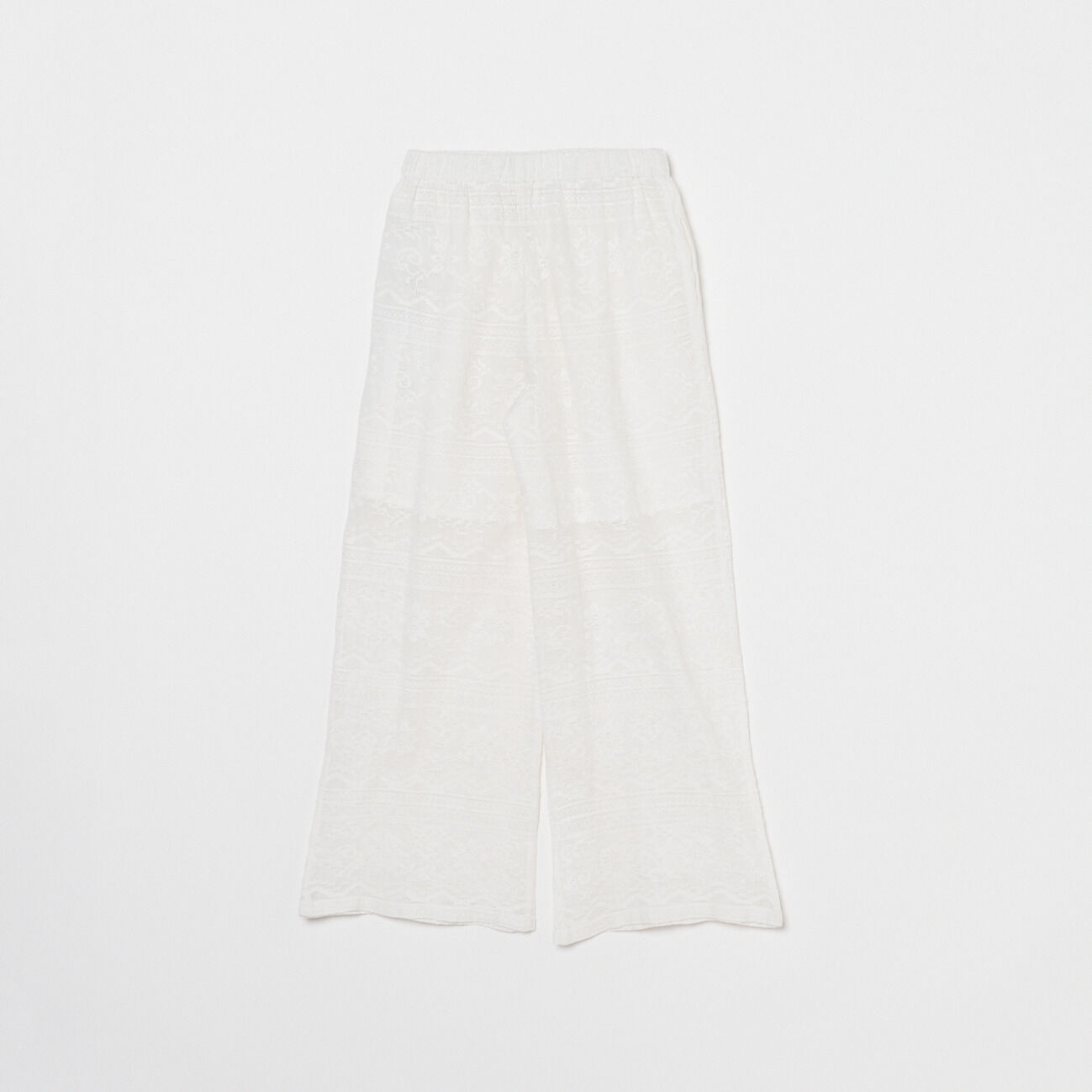  「normment COTTON LACE EASY PANTS」|チノ|