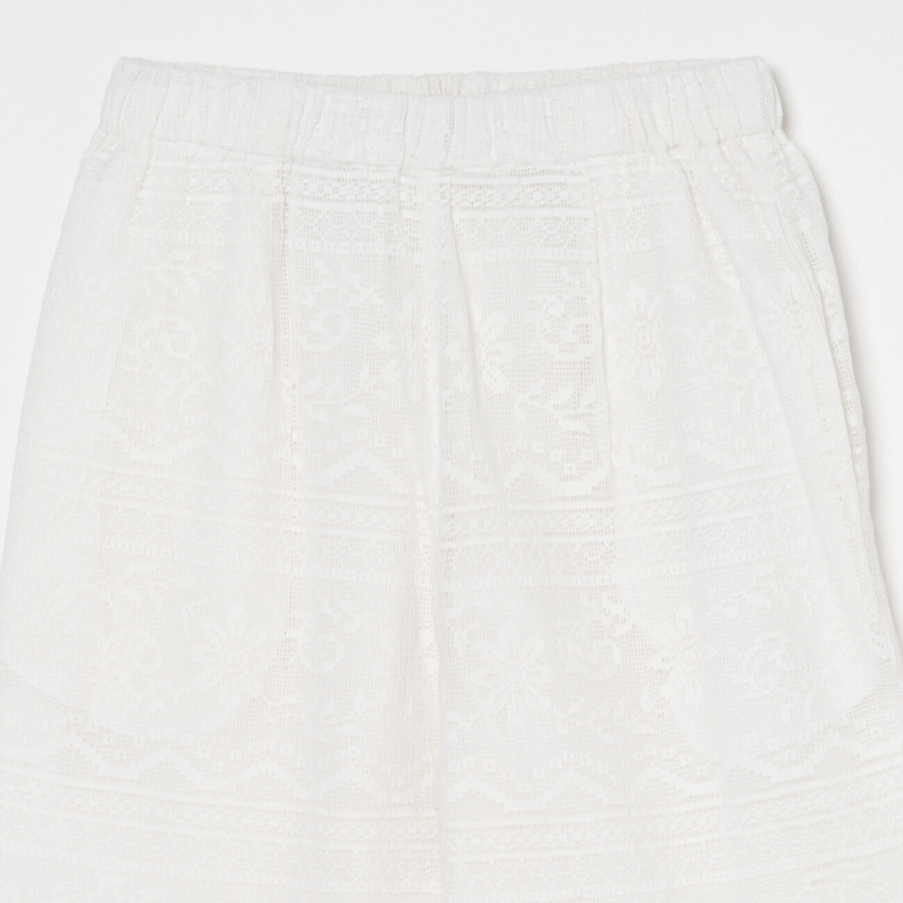  「normment COTTON LACE EASY PANTS」|チノ|
