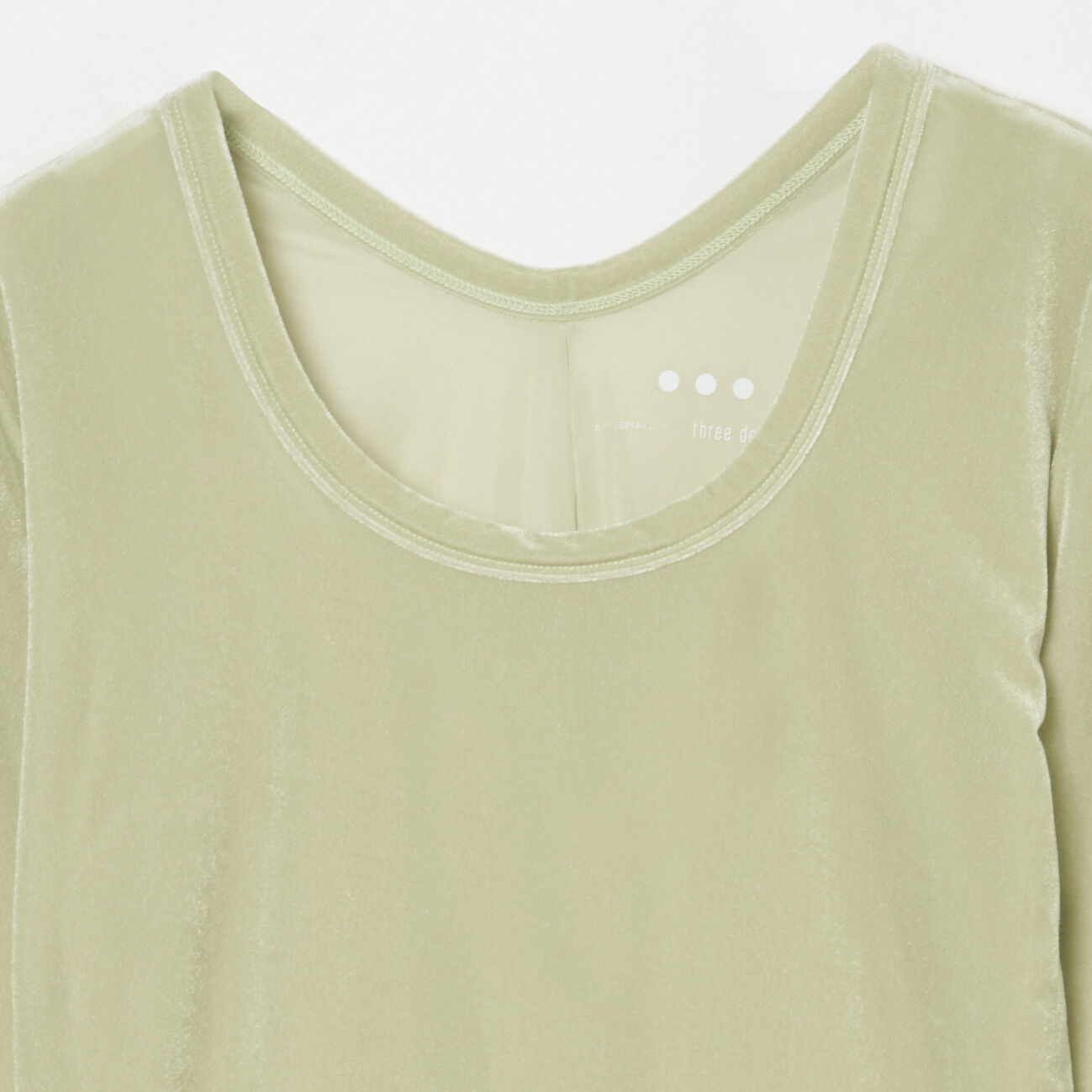  「three dots SHEER VELOUR LONG SLEEVE TEE」|Tシャツ・カットソー|