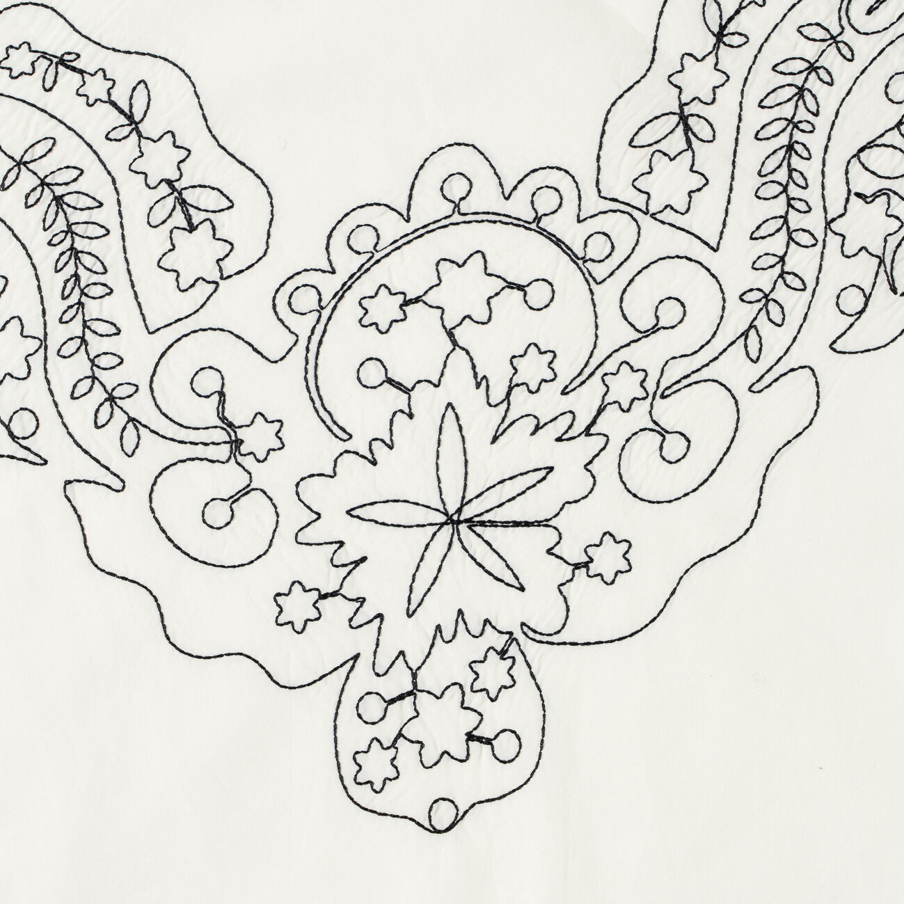  「ASAUCE MELER COTTON SILK EMBROIDERY BANDANA」|マフラー|