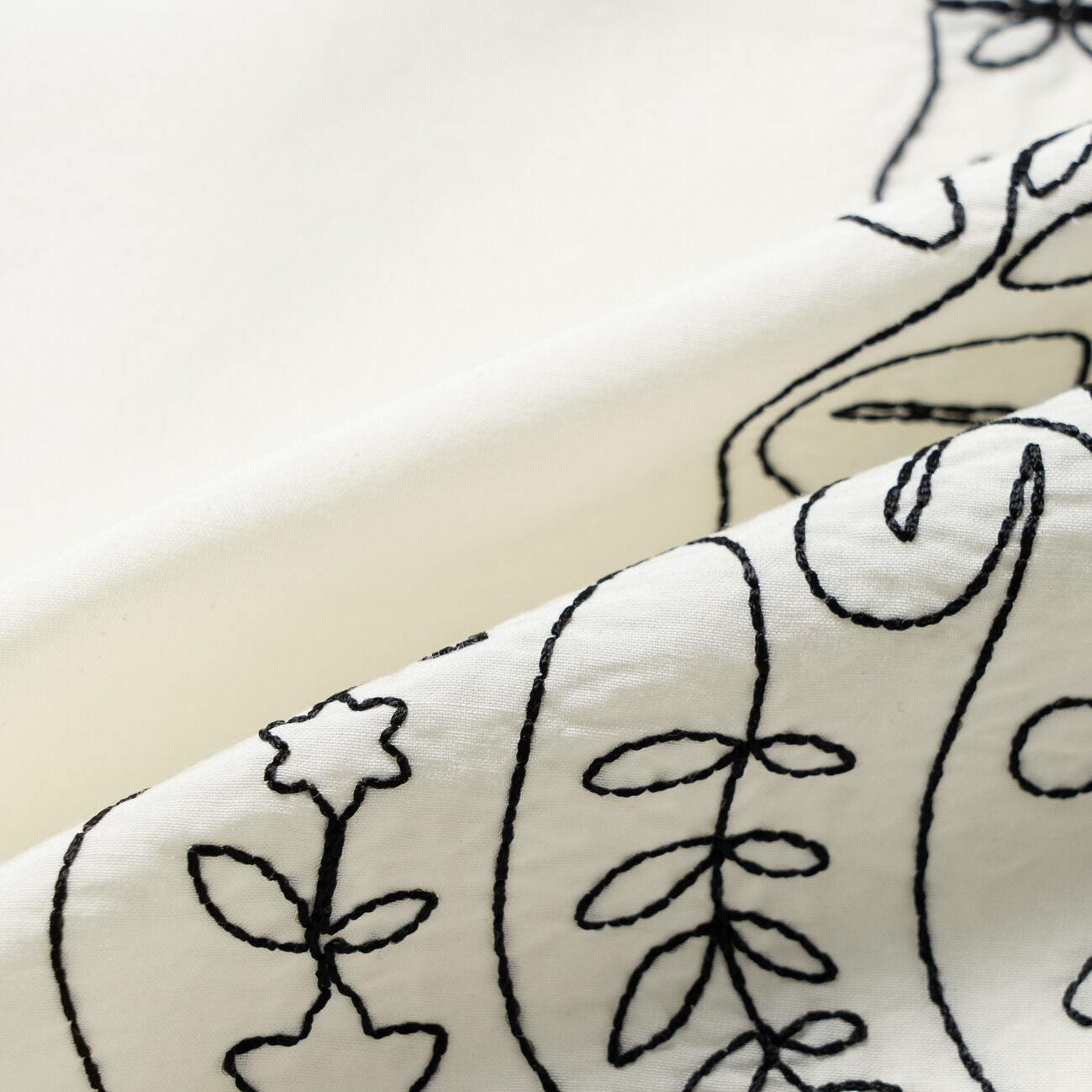  「ASAUCE MELER COTTON SILK EMBROIDERY BANDANA」|マフラー|