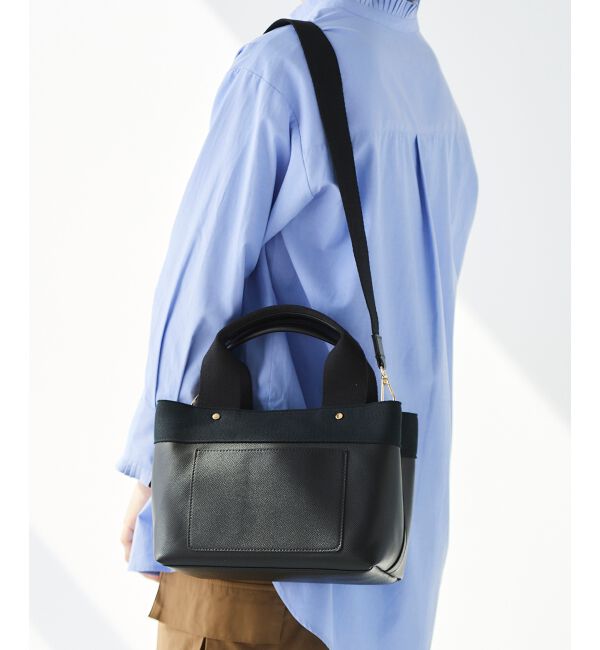 le.coeur blanc「PUパーテーショントート」|トートバッグ|ブラック