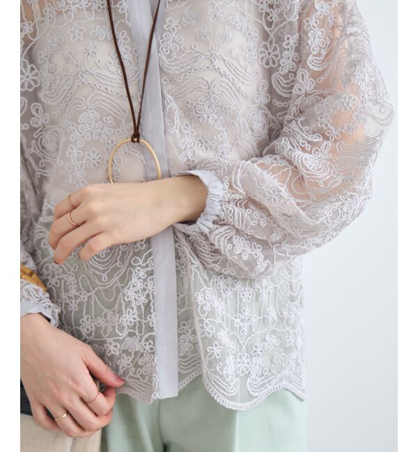  「TORRAZZO DONNA別注エンブロイダリーレースシャツ」|シャツ・ブラウス|