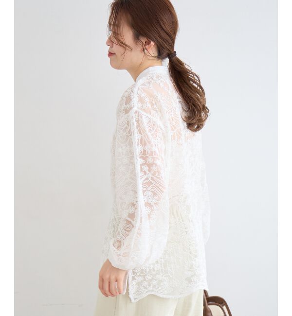  「TORRAZZO DONNA別注エンブロイダリーレースシャツ」|シャツ・ブラウス|