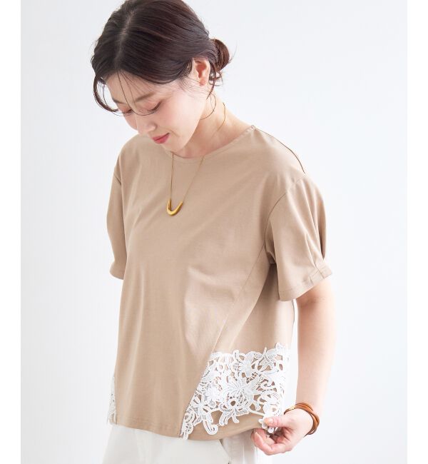  「サイドレースカットソー」|Tシャツ・カットソー|