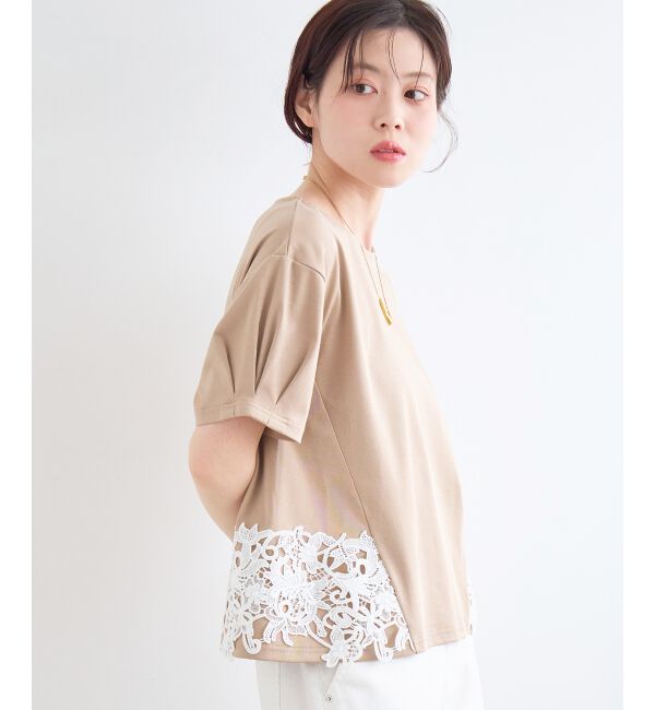  「サイドレースカットソー」|Tシャツ・カットソー|