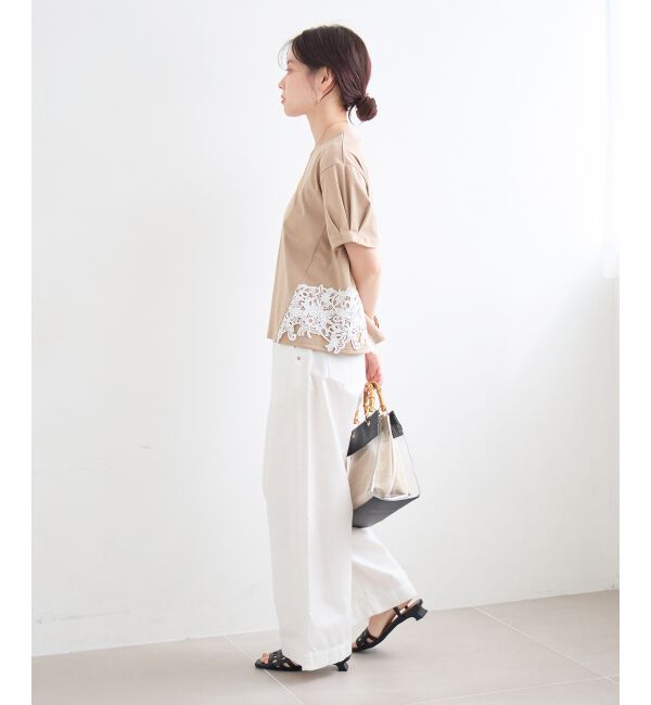  「サイドレースカットソー」|Tシャツ・カットソー|