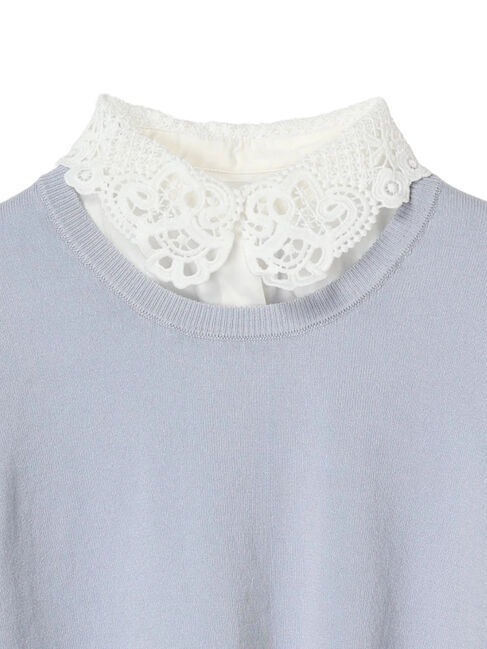 earth music&ecology「襟付きニットプルオーバー」|ニット・セーター|